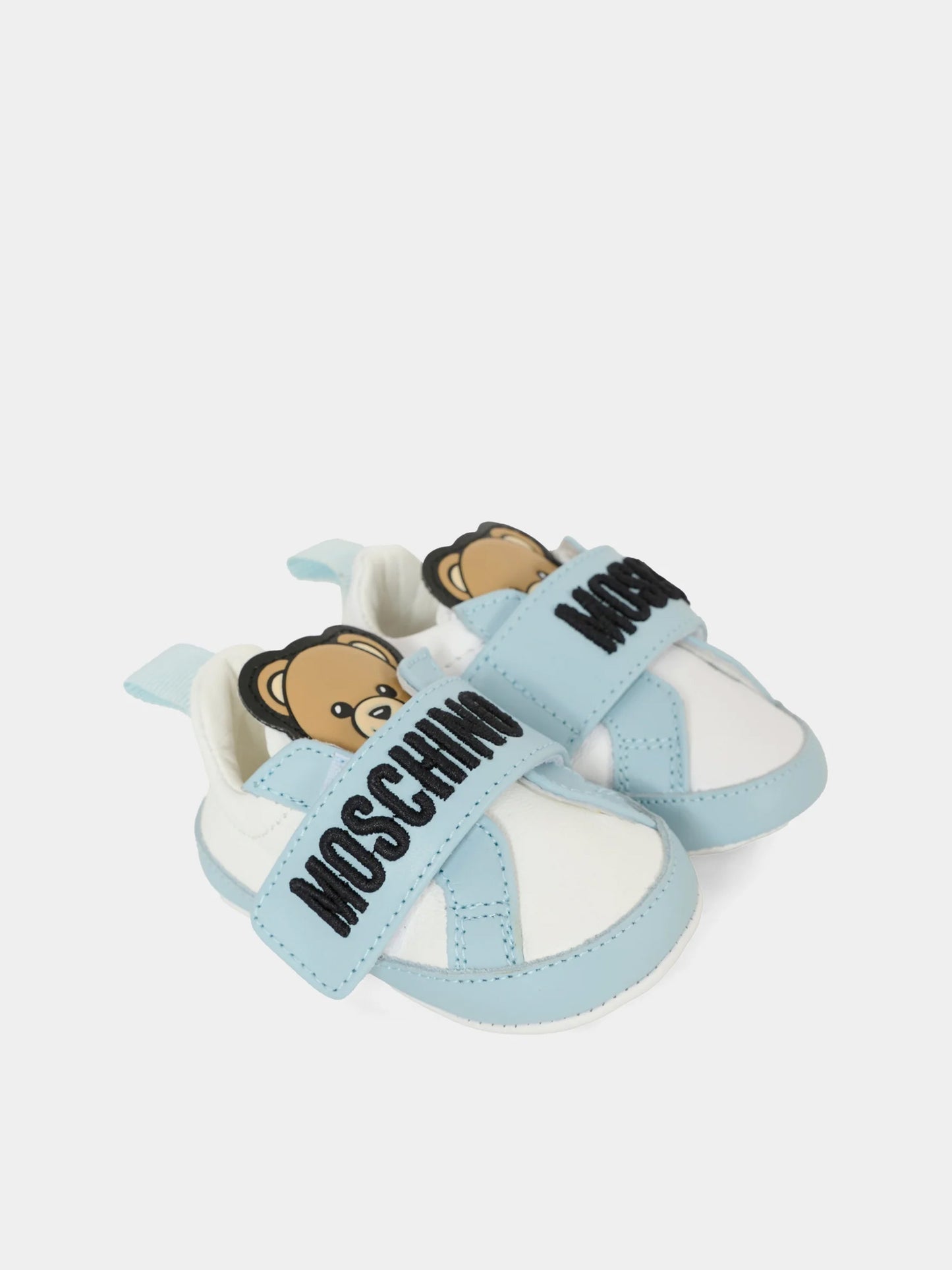 Sneakers azzurre per neonato con Teddy Bear,Moschino Kids,81811 - VAR2