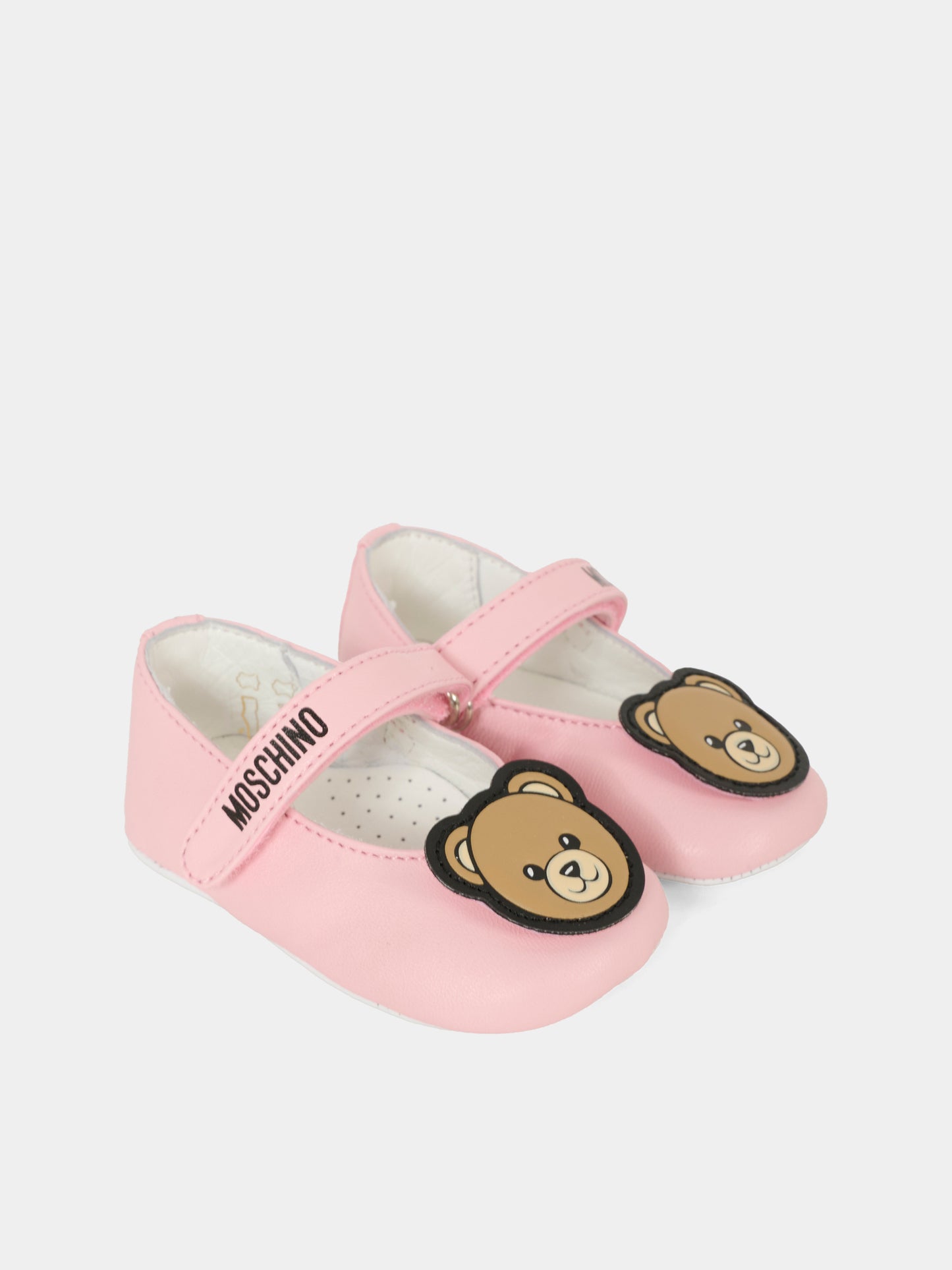 Ballerine rosa per neonata con Teddy Bear