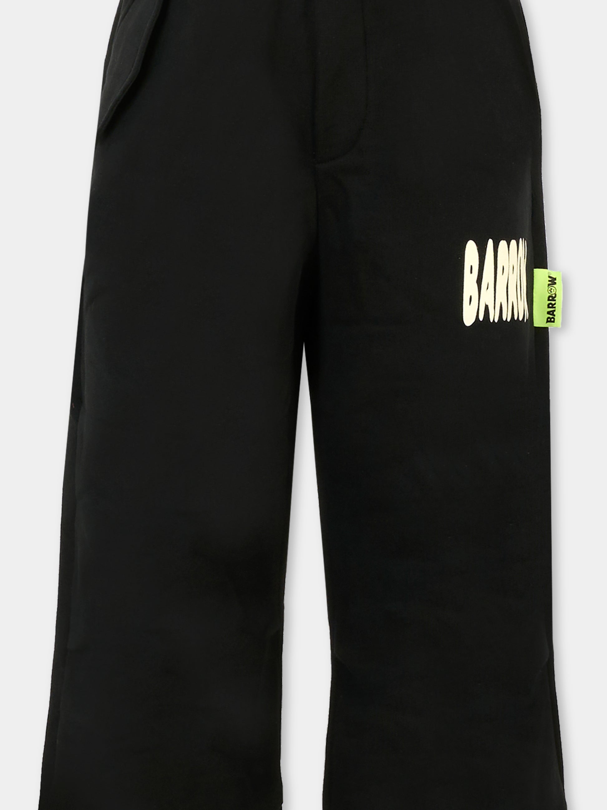 Pantaloni neri per bambini con smile,Barrow,F5BKJUFP038 110