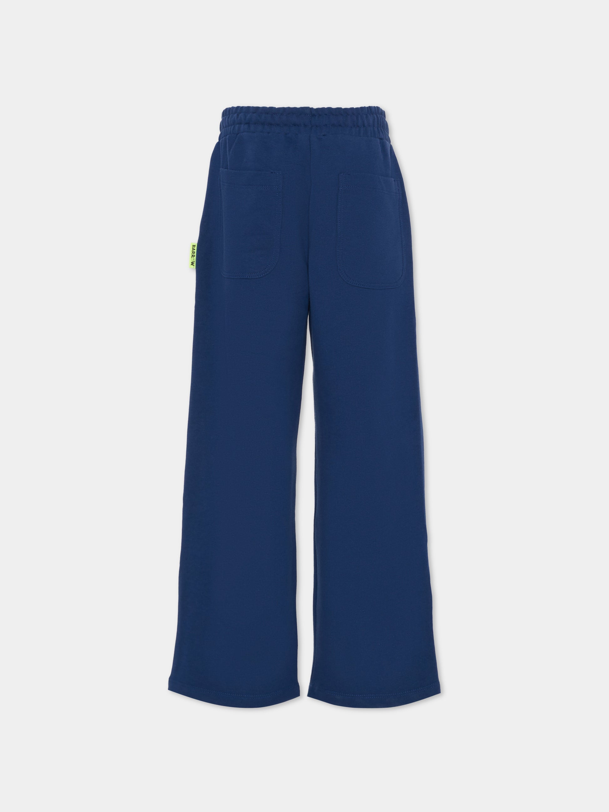 Pantaloni blu per bambini con scritta,Barrow,F5BKJUFP080 060