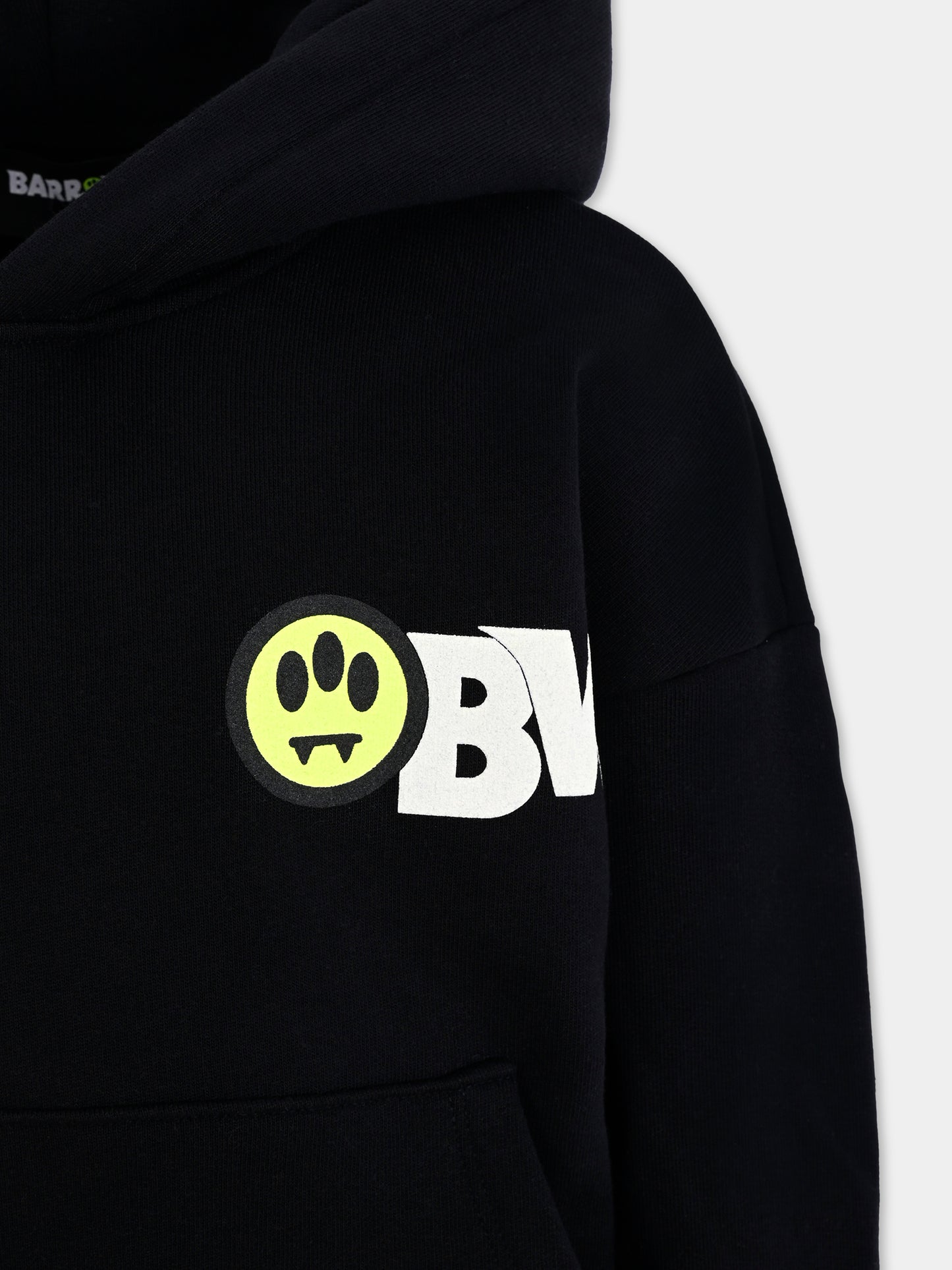 Felpa nera per bambini con stampa Bear,Barrow,F5BKJUHS045 110