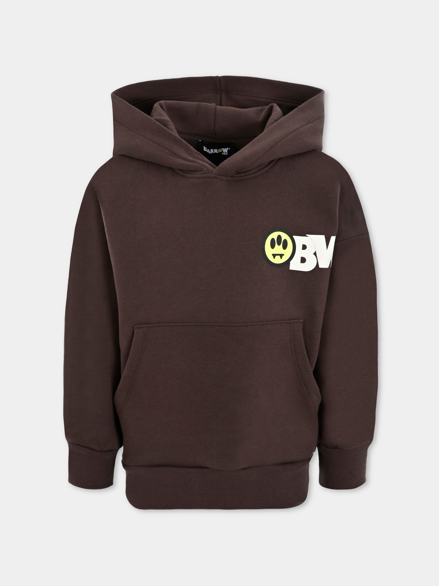 Felpa marrone per bambini con stampa Bear,Barrow,F5BKJUHS045 308