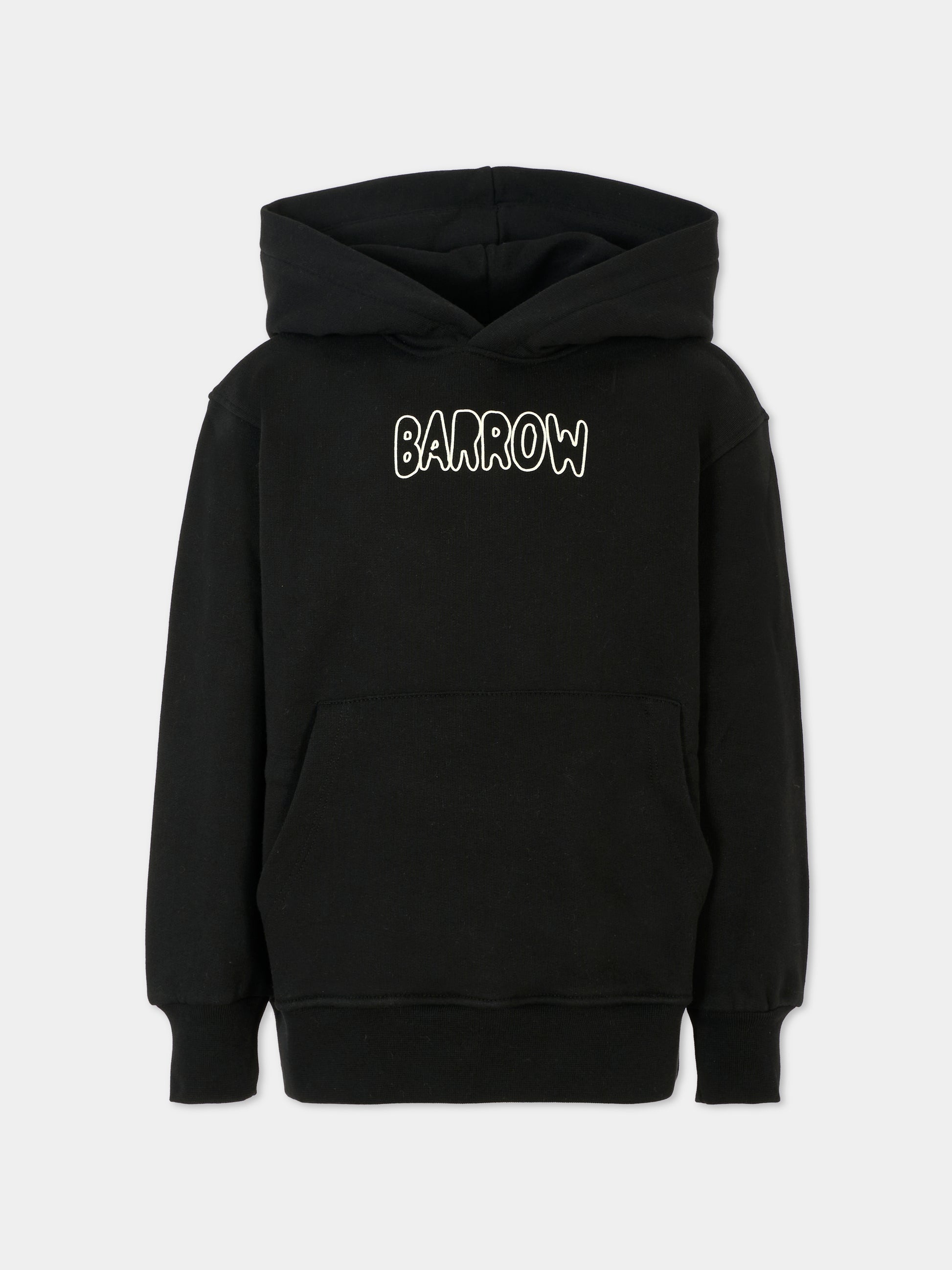 Felpa nera per bambini con logo e stampa Bear,Barrow,F5BKJUHS225 110