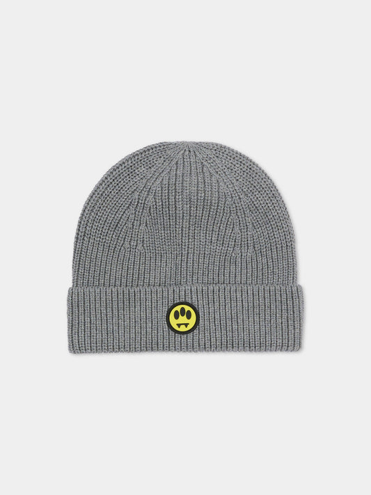 Berretto grigio per bambini con smile,Barrow,F5BKJUHT073 100