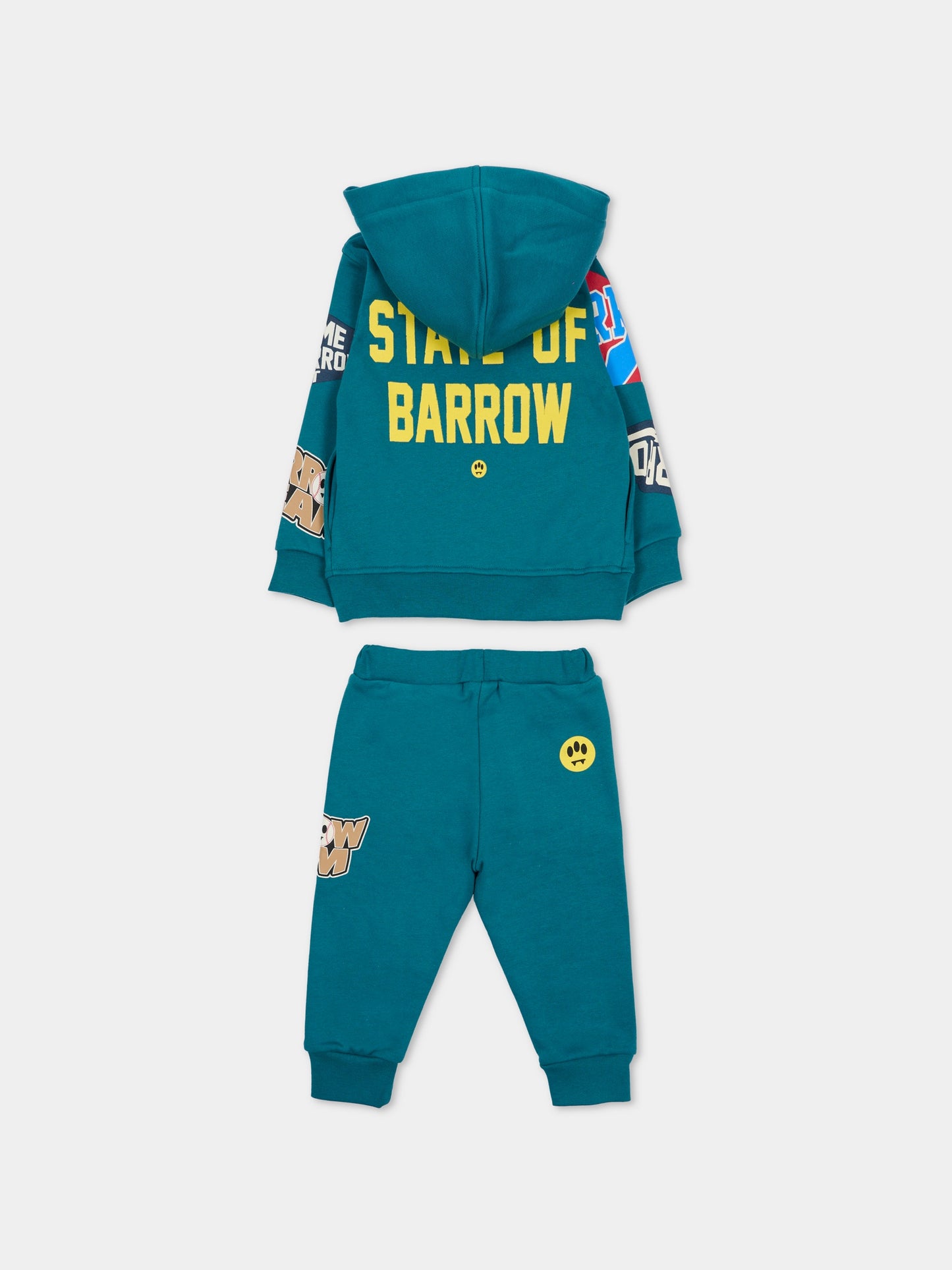 Completo verde per neonato con smile,Barrow,F5BKUNSF214 309