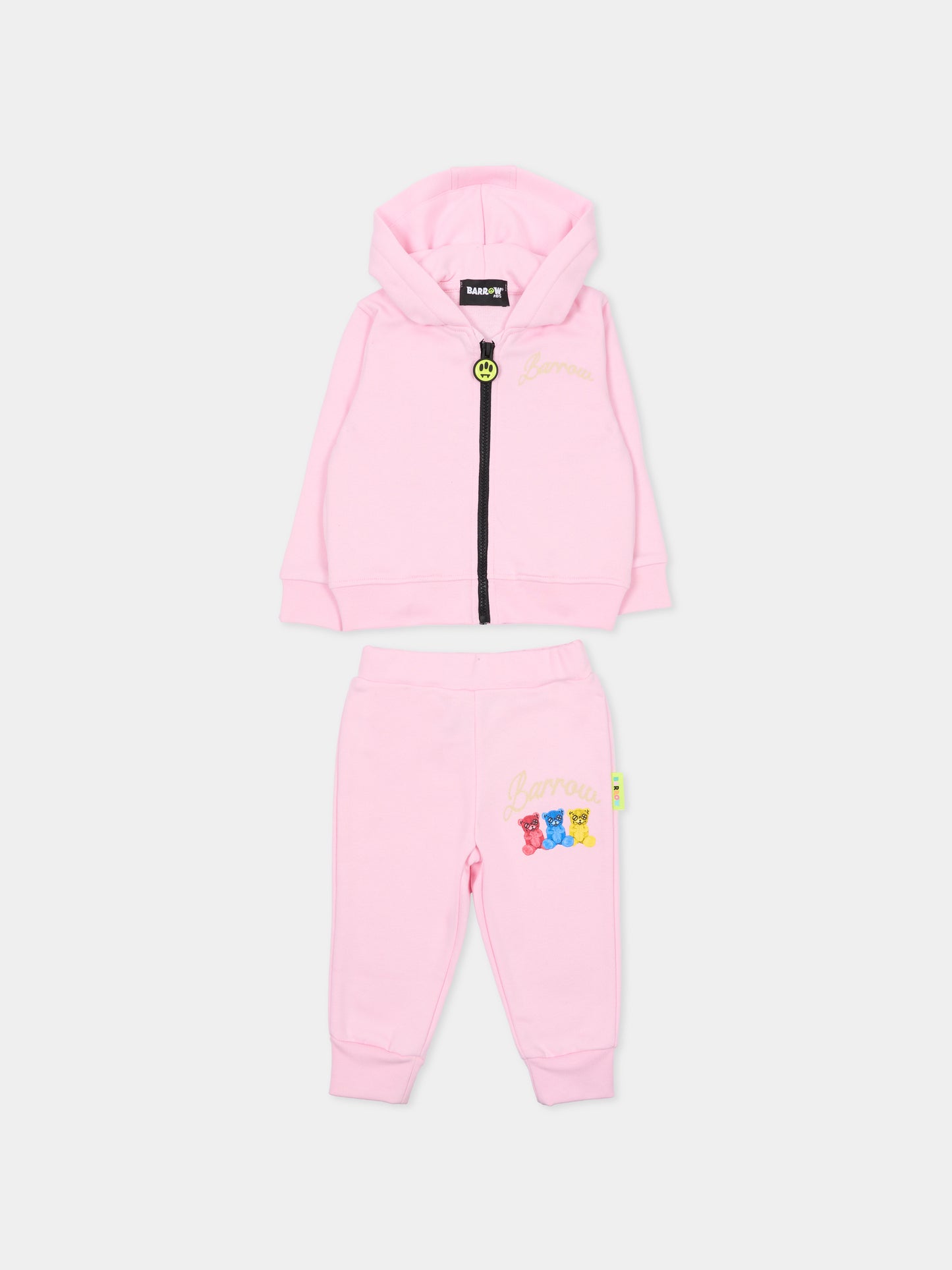 Completo rosa per neonata con stampa Bear,Barrow,F5BKUNSF218 042