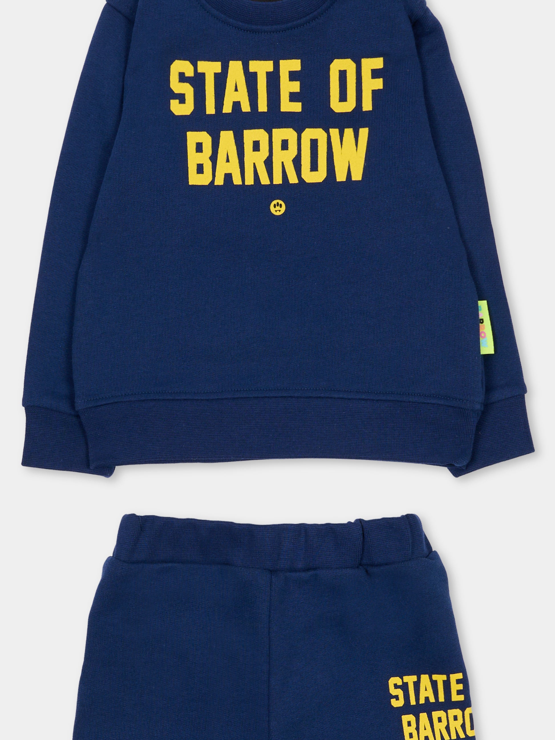 Completo blu per neonato con stampa Bear,Barrow,F5BKUNTP213 060