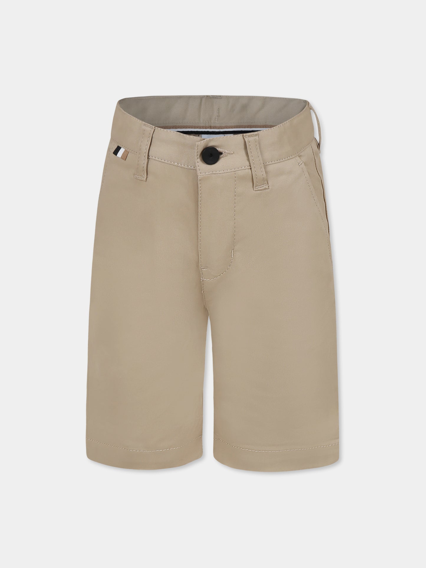 Shorts beige per bambino,Boss,J51990 249