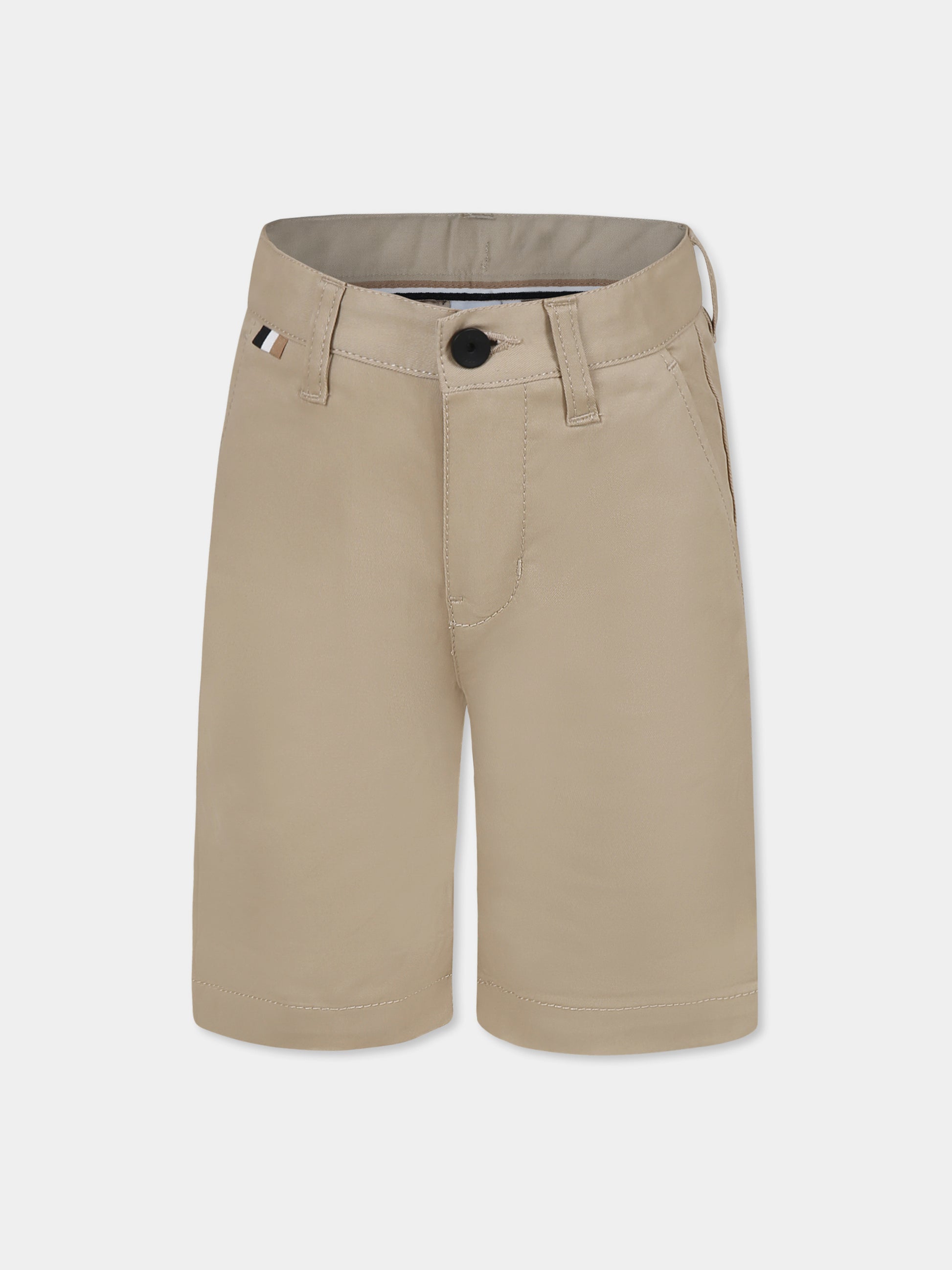 Shorts beige per bambino,Boss,J51990 249