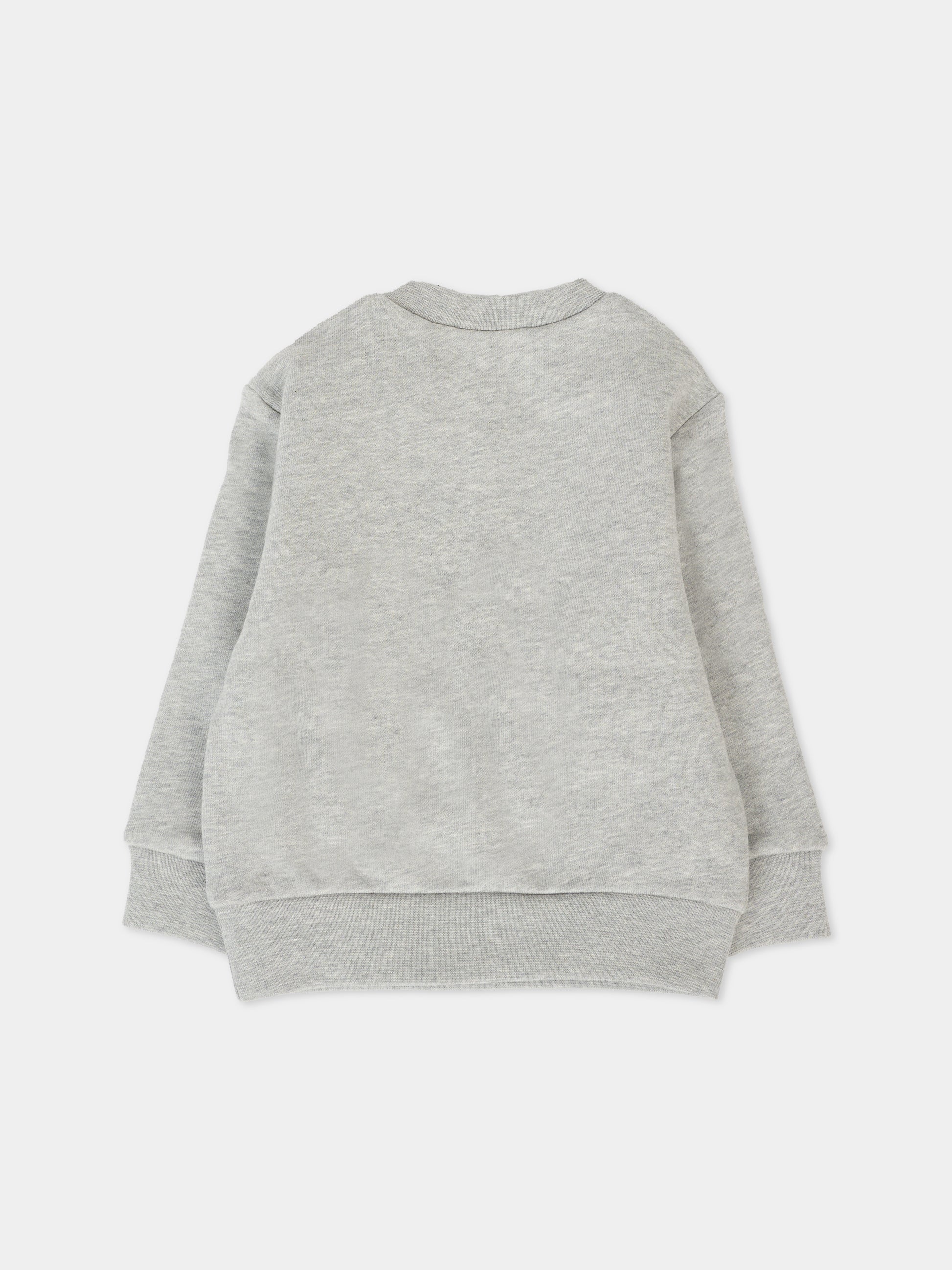 Felpa grigia per neonato con renna e logo,Dsquared2,DQ3094-D0A2G-DQ911