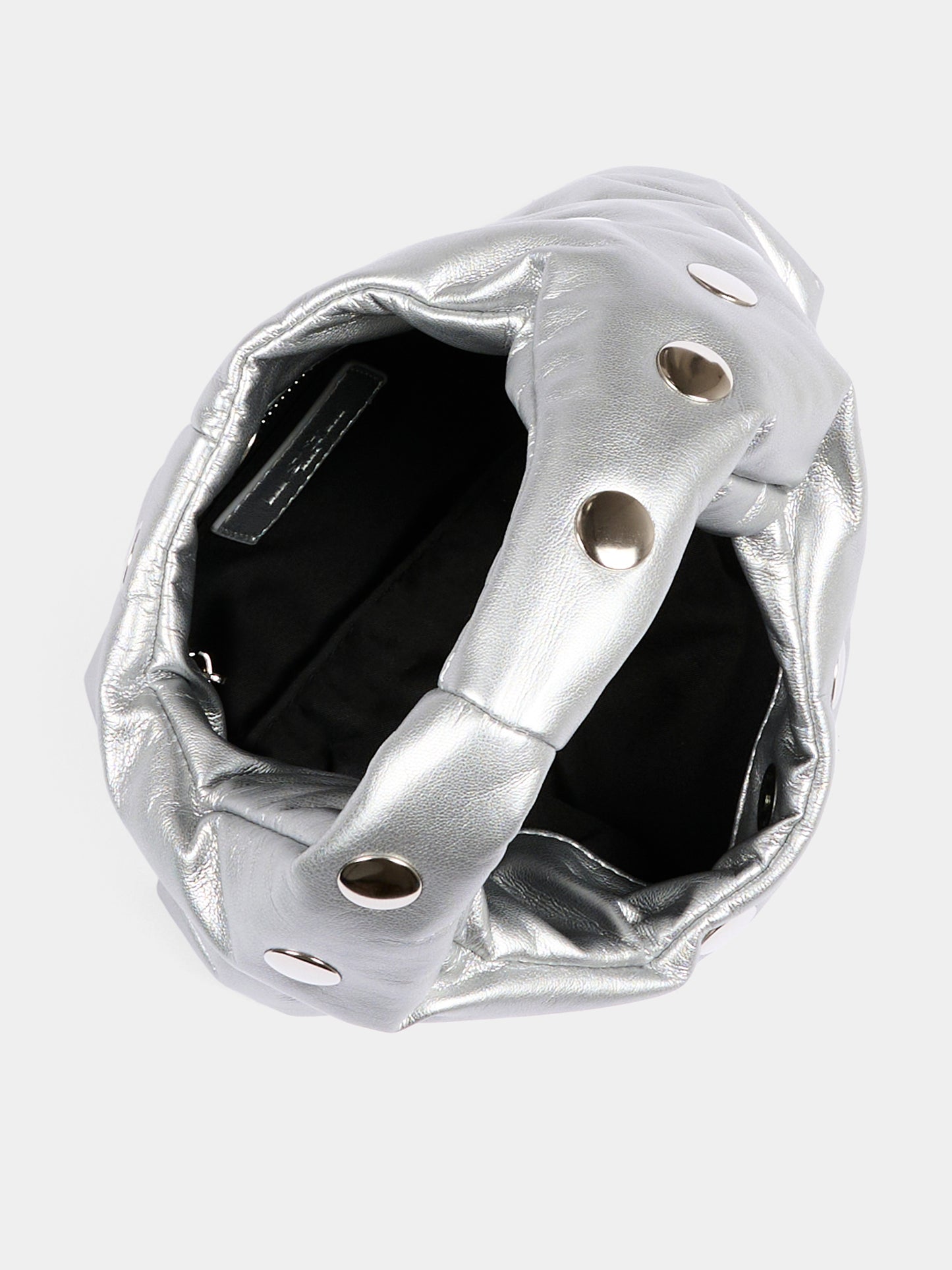 Borsa argento per bambina con borchie,Msgm Kids,F5MSJGBA095 122