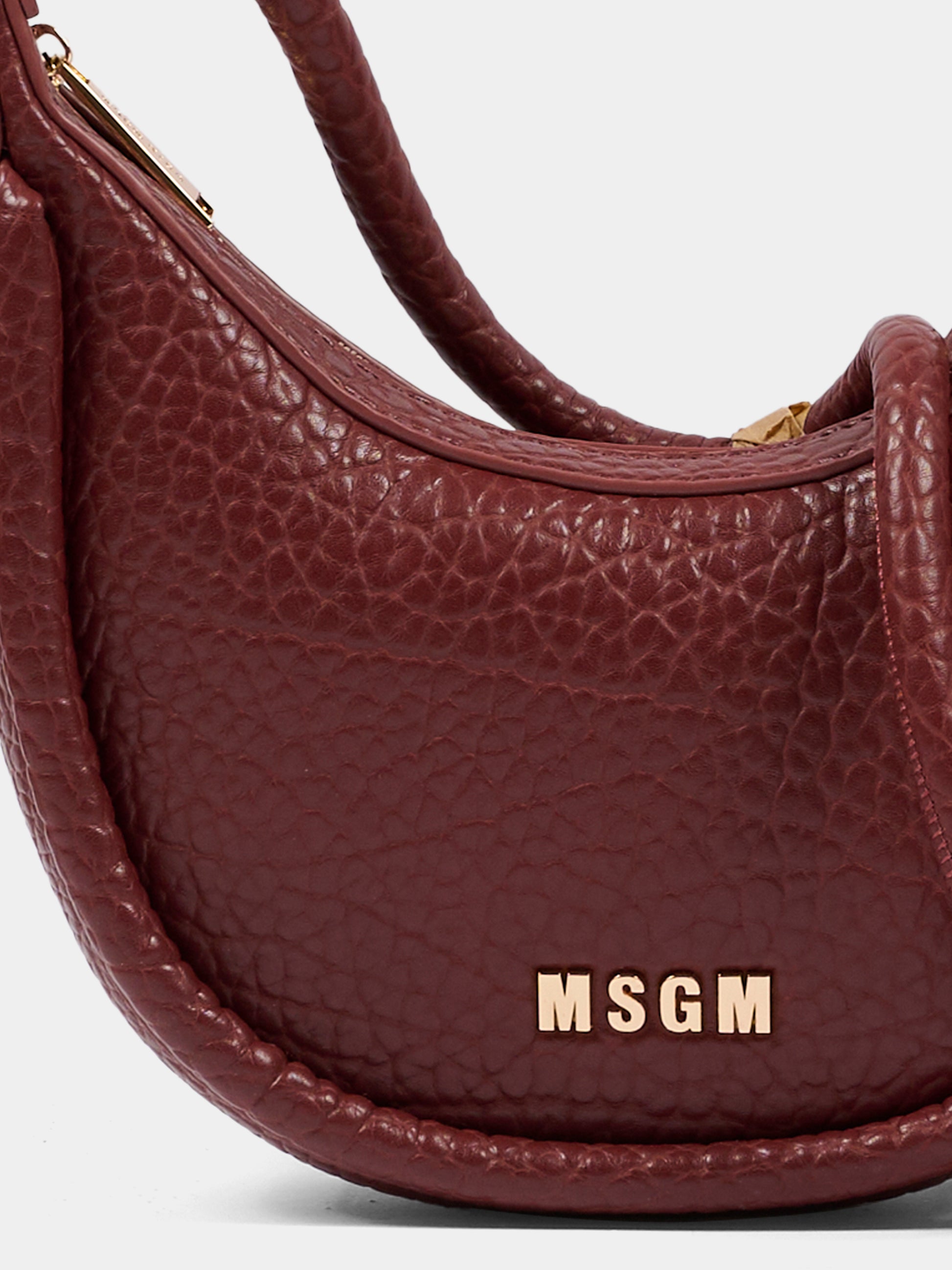 Borsa bordeaux per bambina con logo,Msgm Kids,F5MSJGBA096 MS034