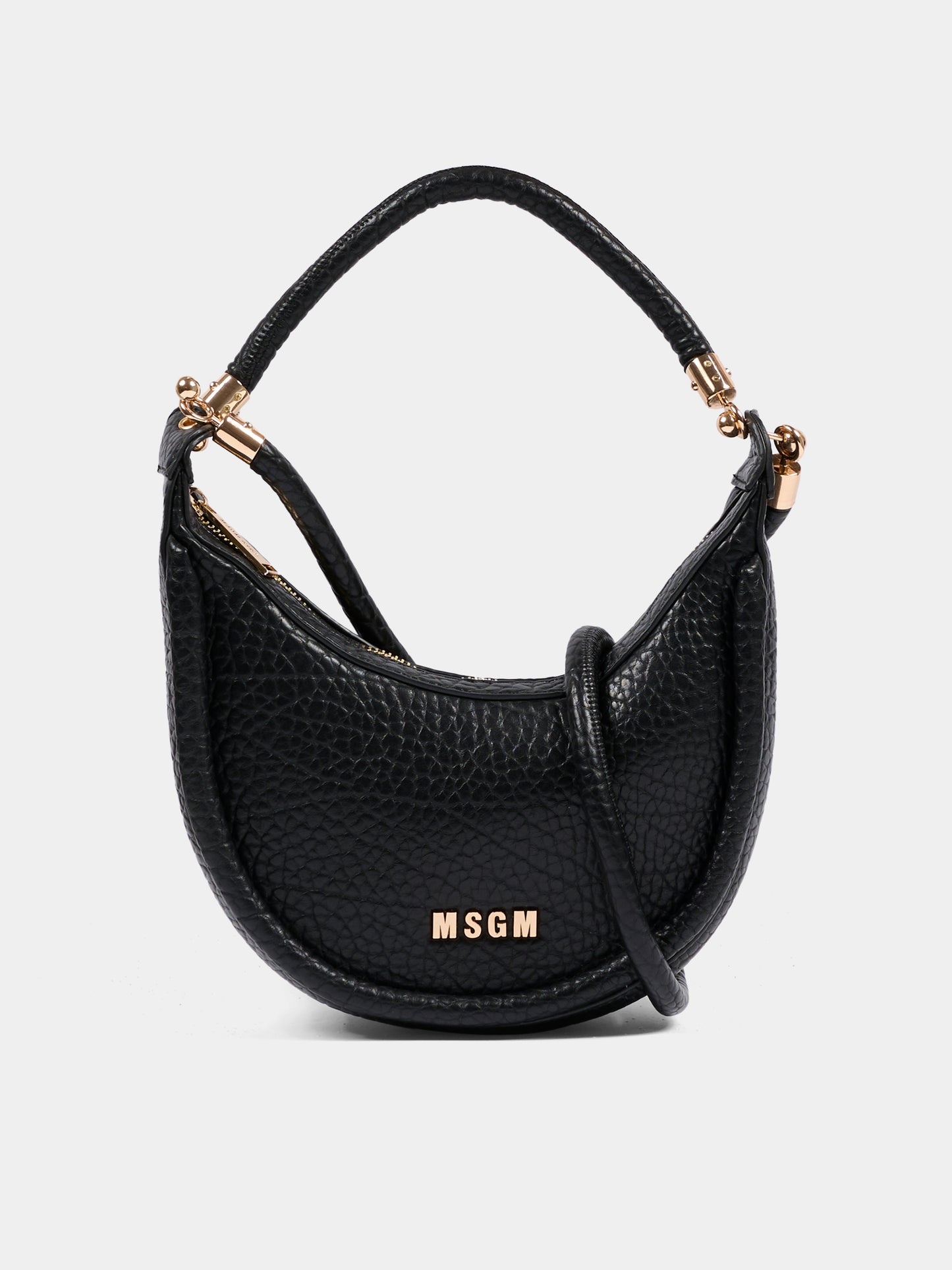 Borsa nera per bambina con logo,Msgm Kids,F5MSJGBA096 110