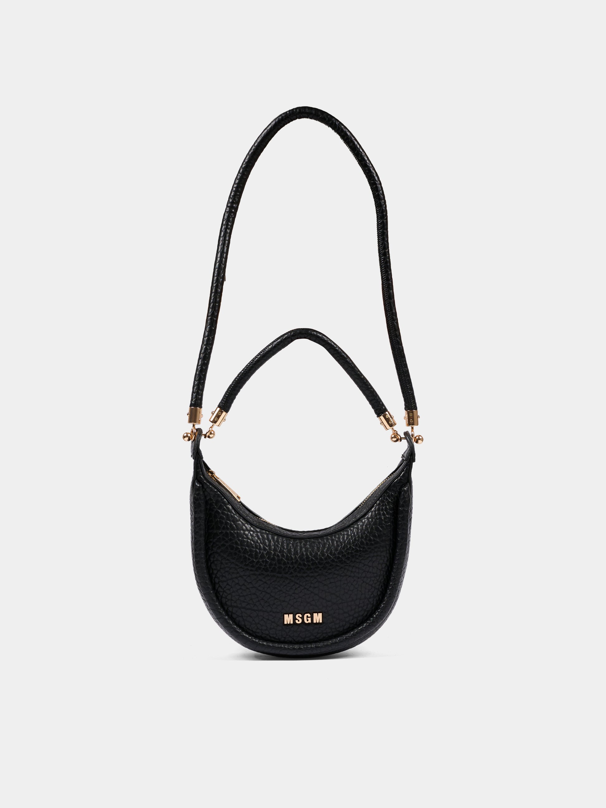 Borsa nera per bambina con logo,Msgm Kids,F5MSJGBA096 110