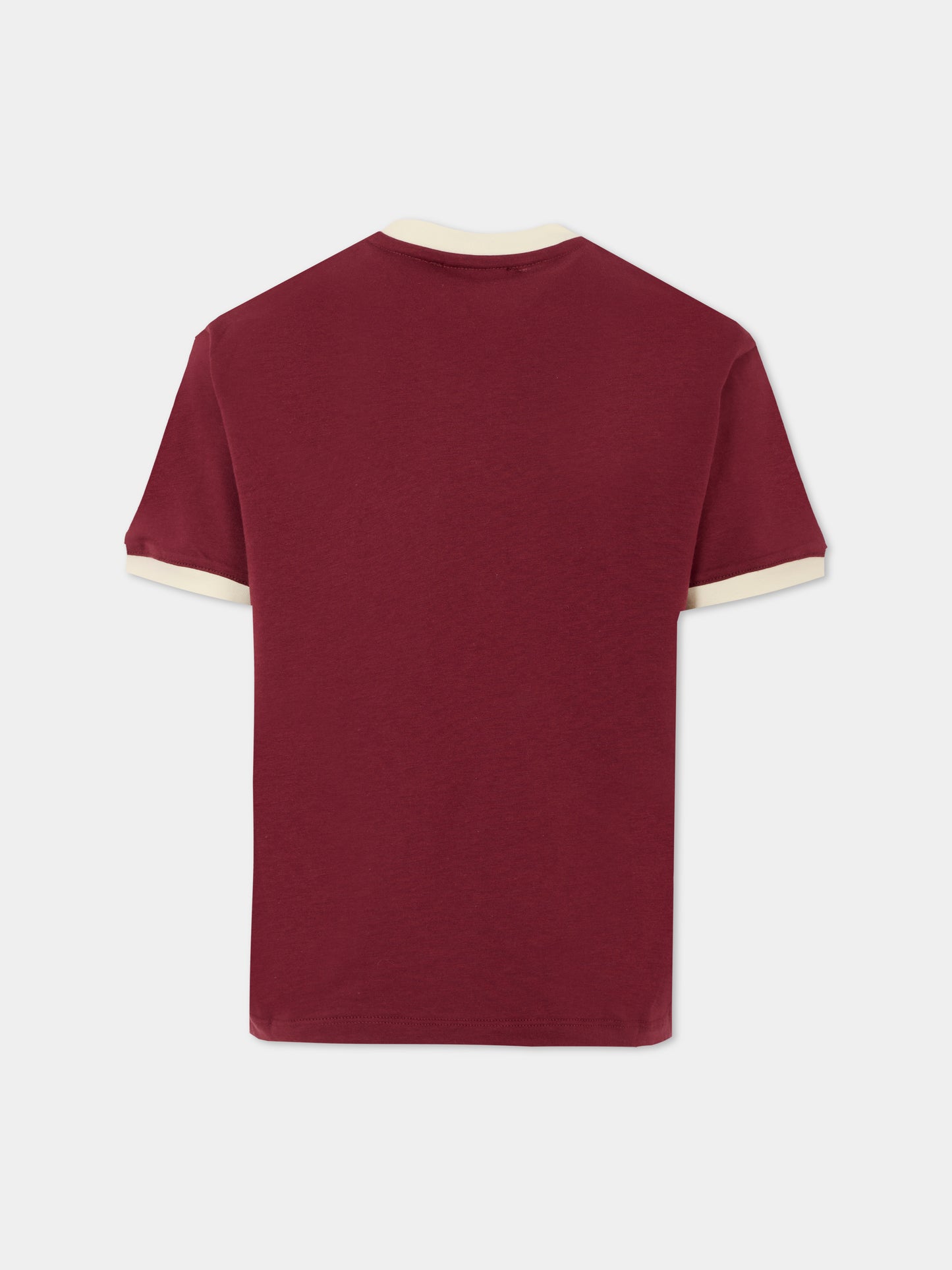 T-shirt bordeaux per bambina con logo avorio,Msgm Kids,F5MSJGTH121 MS034