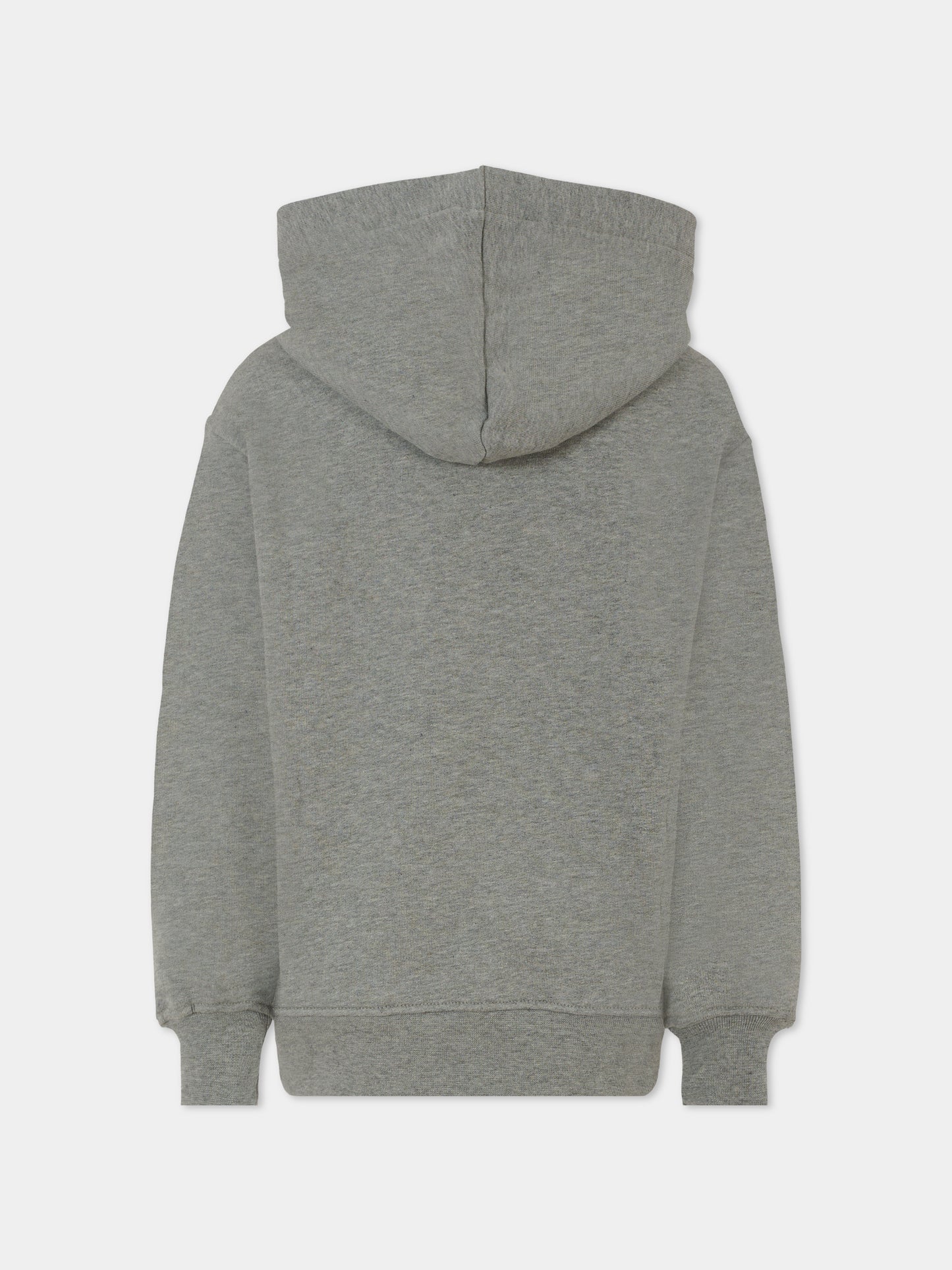 Felpa griga per bambini con logo,Msgm Kids,F5MSJUHS019 104