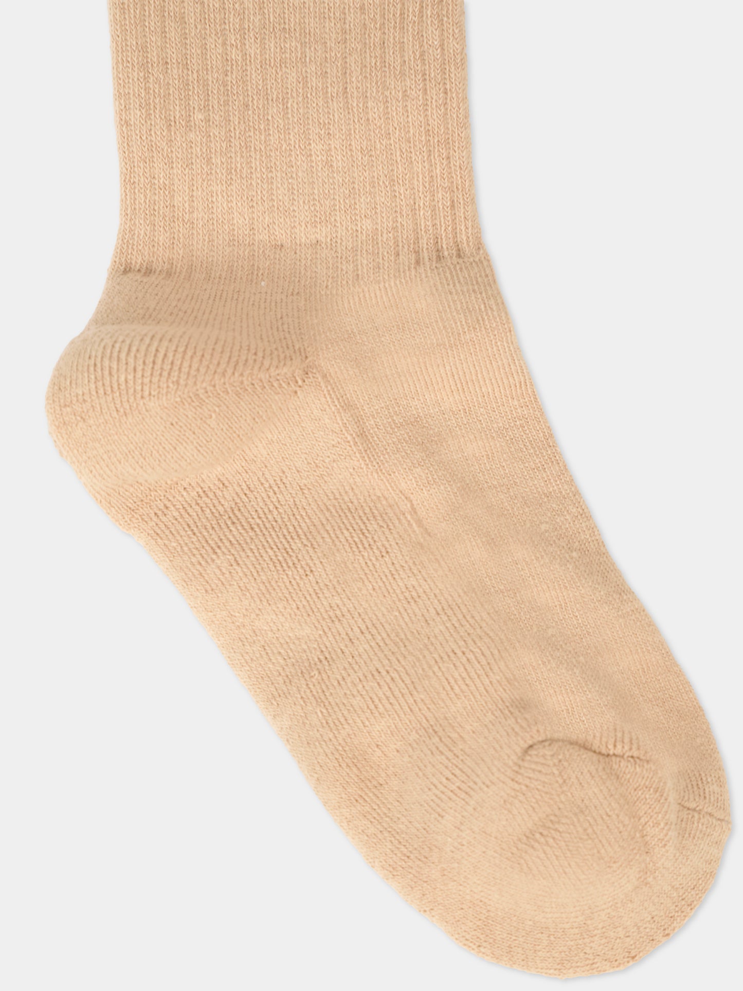 Calze beige per bambini con logo avorio,Msgm Kids,F5MSJUSO278 MS030