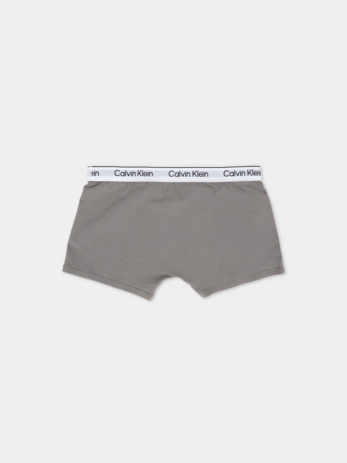 Set boxer nero per bambino con logo,Calvin Klein Kids,25WCAB70B700506 0UA
