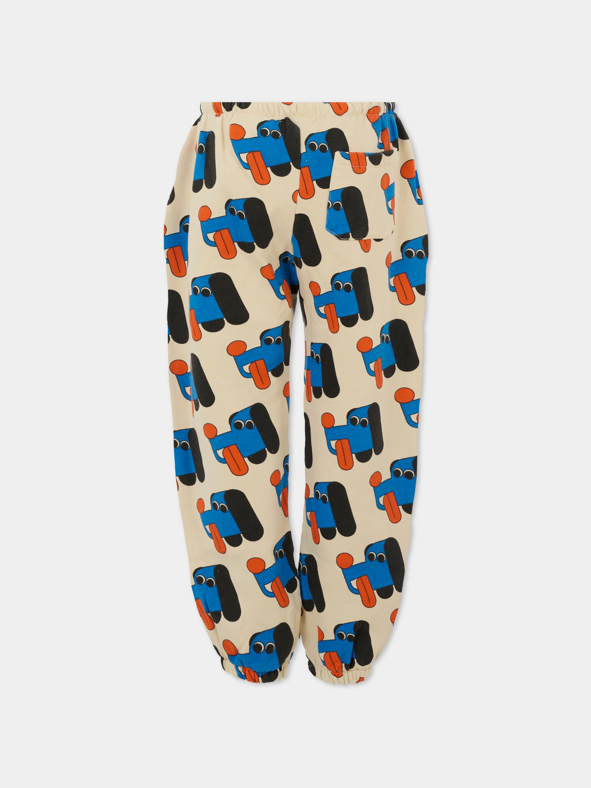 Pantaloni avorio per bambino con cane,Bobo Choses,B225AC064