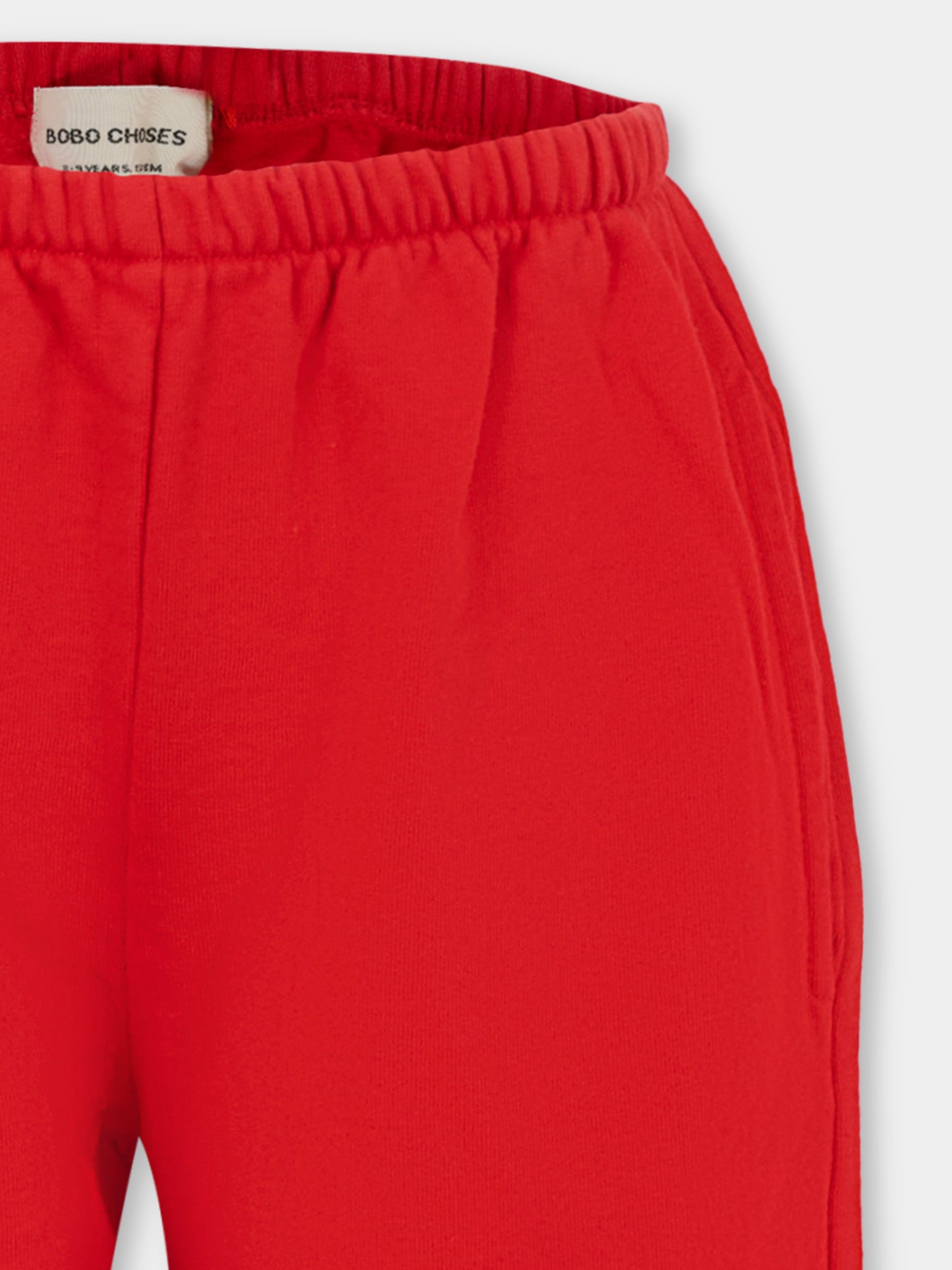 Pantaloni rossi per bambini con logo,Bobo Choses,B225AC066