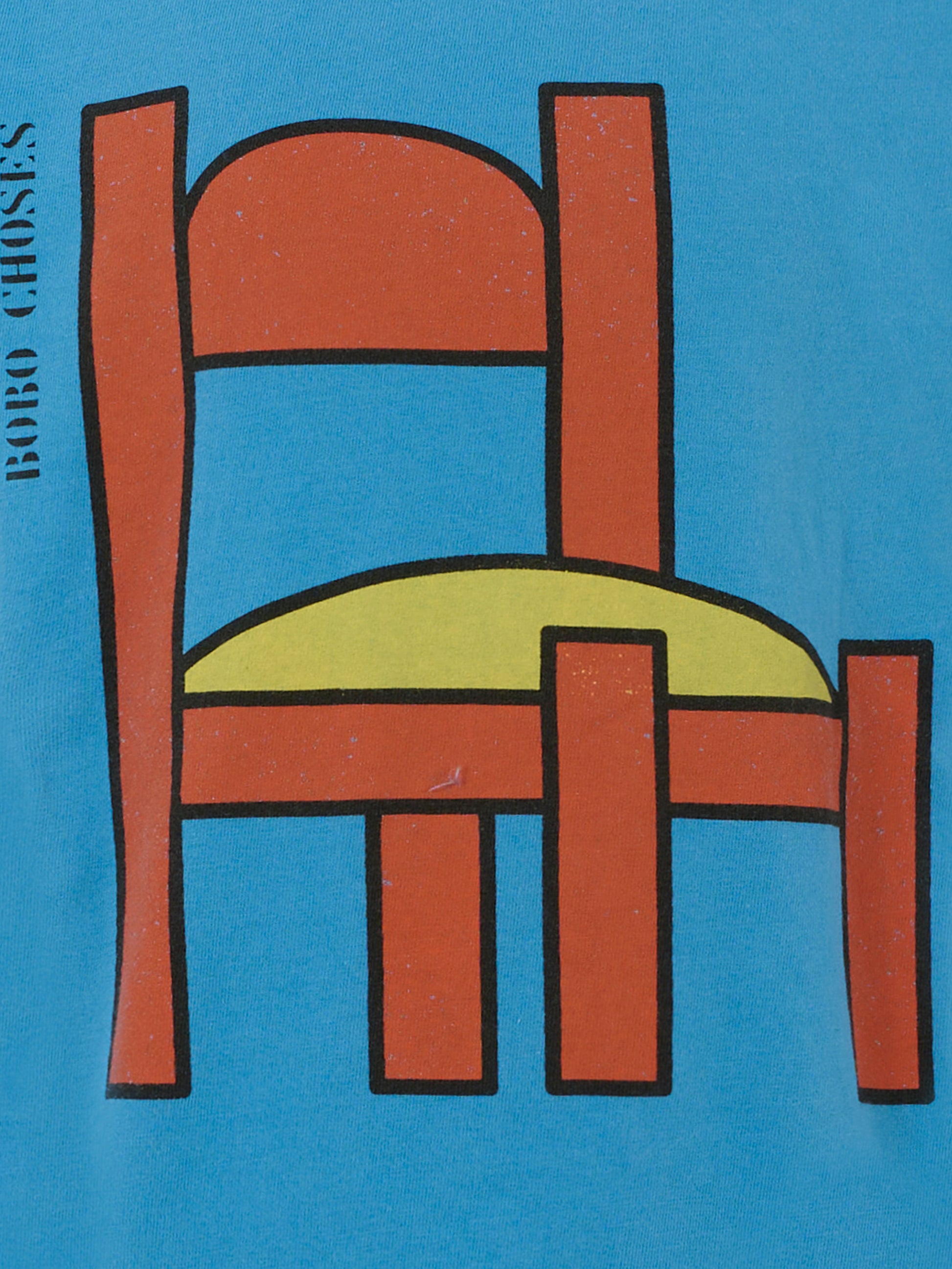 T-shirt azzurra per bambini con sedia,Bobo Choses,B225AC006