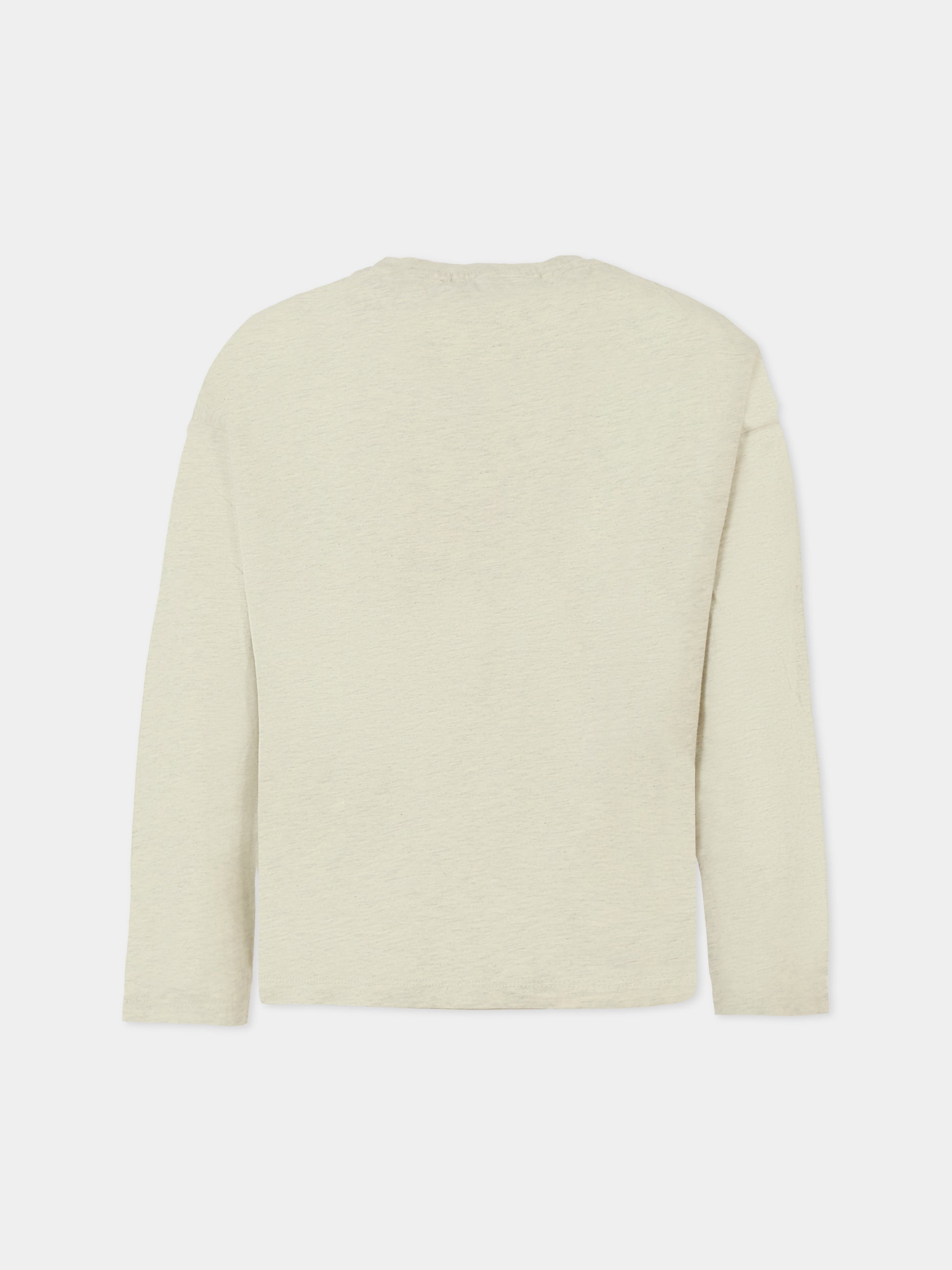 T-shirt grigia per bambini con scacchi,Bobo Choses,B225AC009