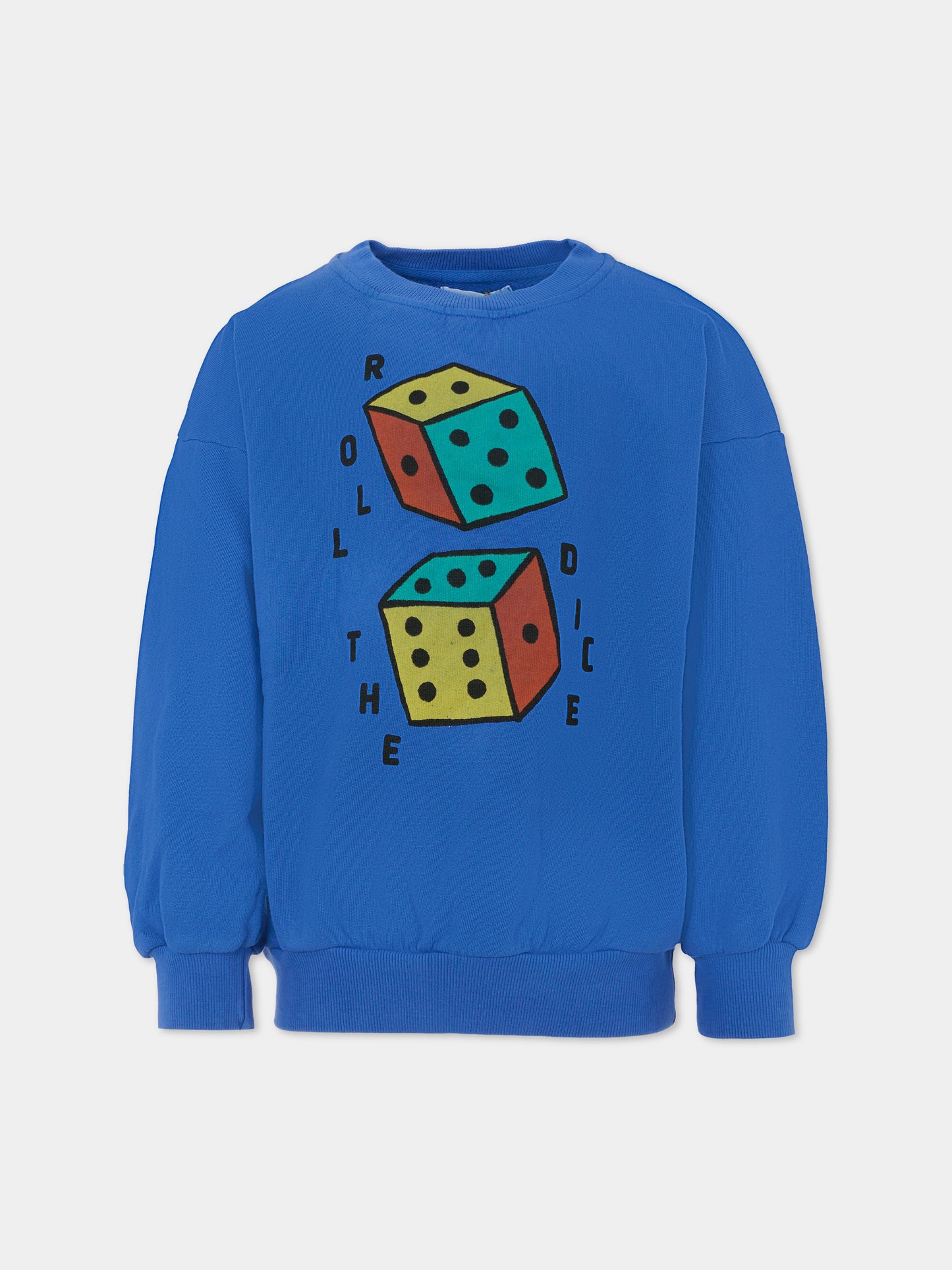 Felpa blu per bambini con dadi,Bobo Choses,B225AC030