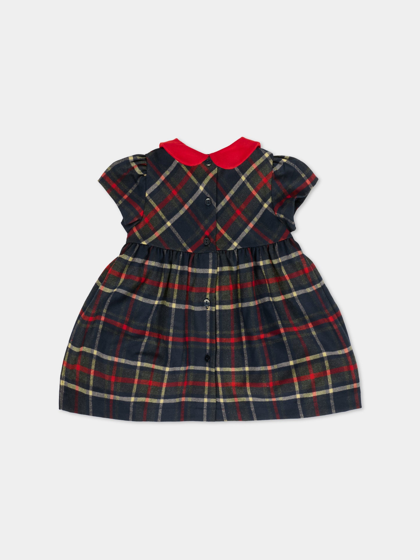 Vestito blu per neonata con orsetti,Patachou,PAP VET4133132 Z0133