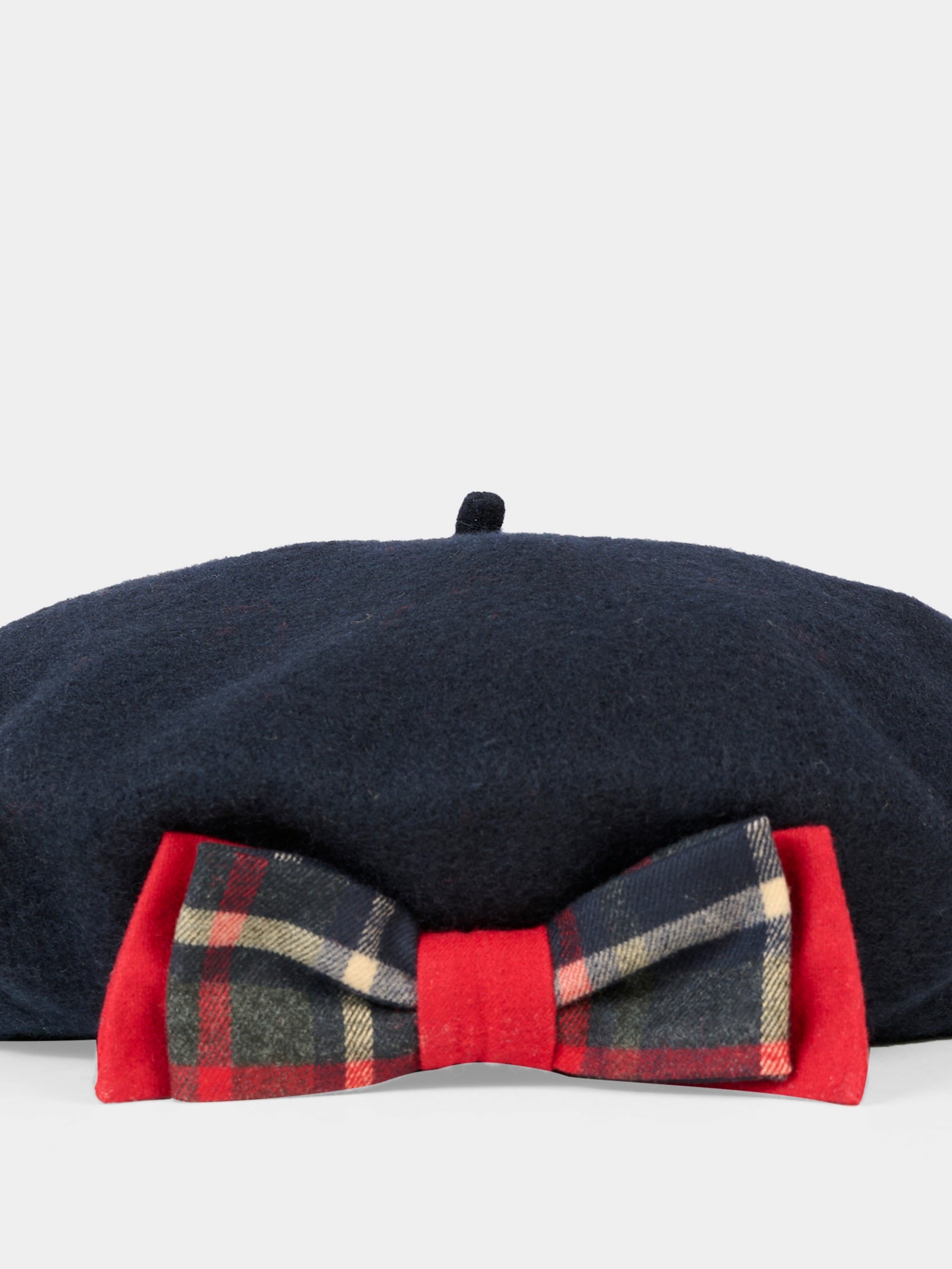 Basco blu per bambina con fiocco rosso,Patachou,PAP BNA4133473 360