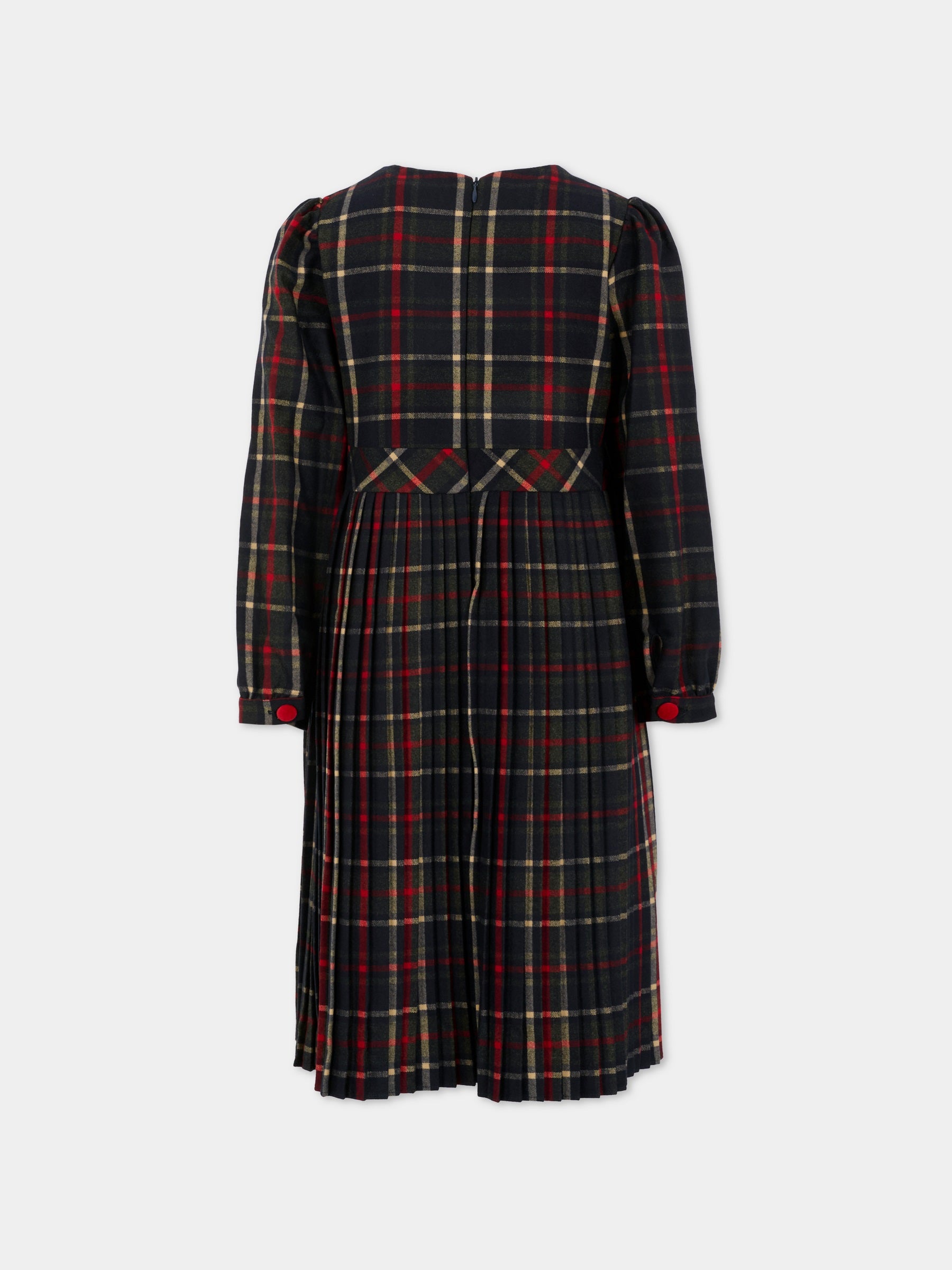 Vestito blu per bambina con rouche,Patachou,PAP VET4133463 Z0133