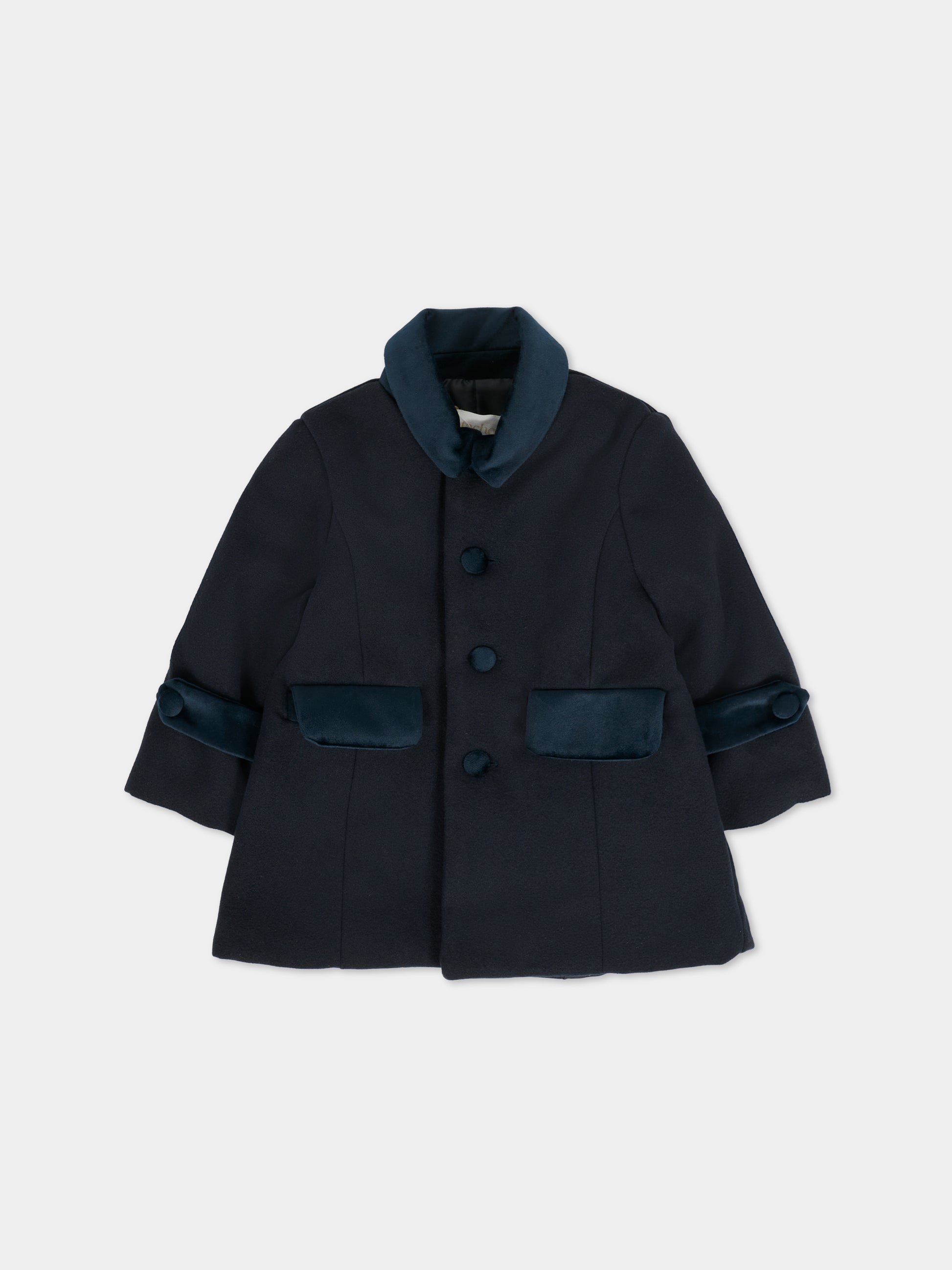 Cappotto blu per neonato,Patachou,PAP CA4133380 360