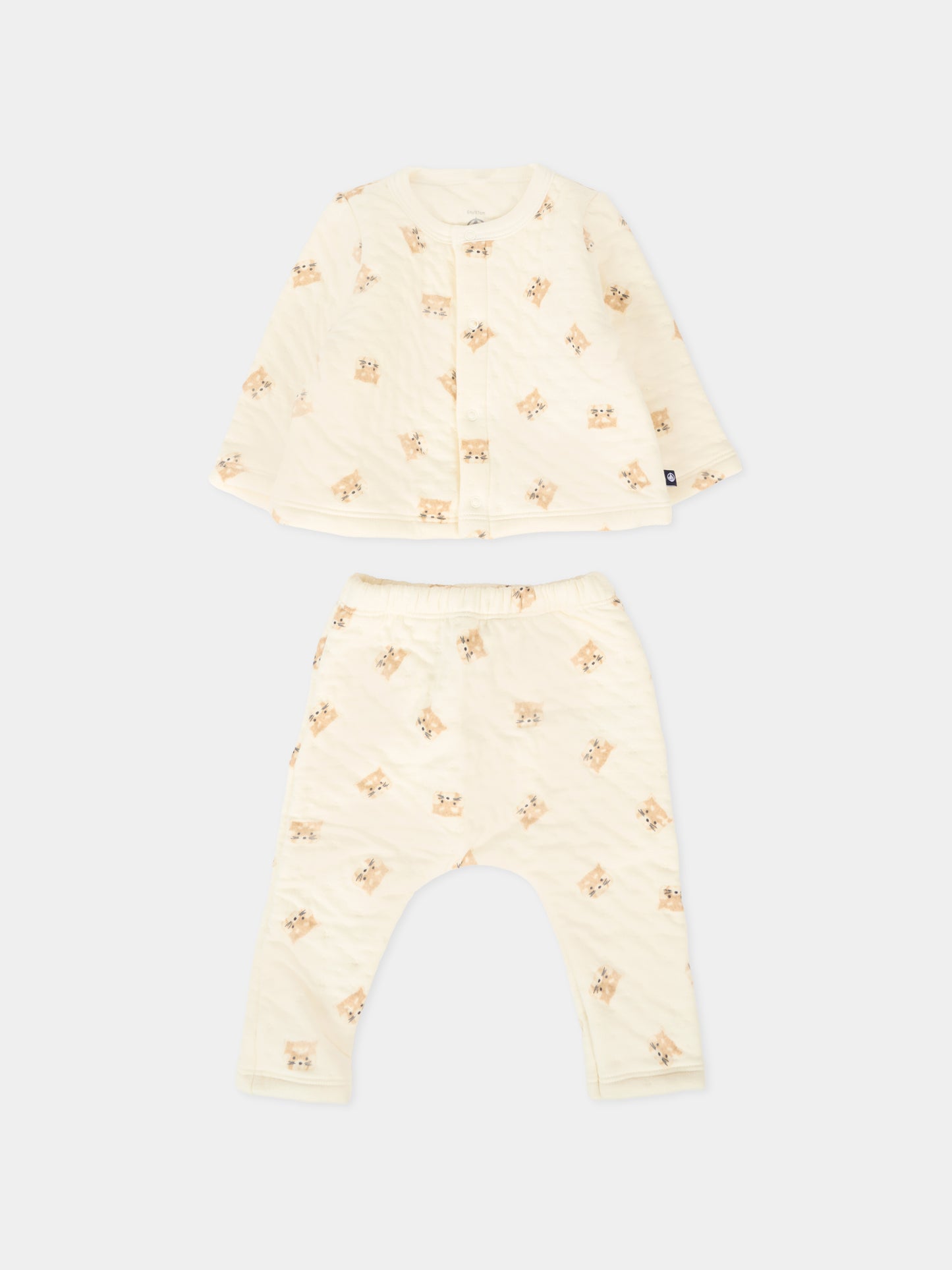 Completo nascita per neonata con panda,Petit Bateau,A0EKT 01