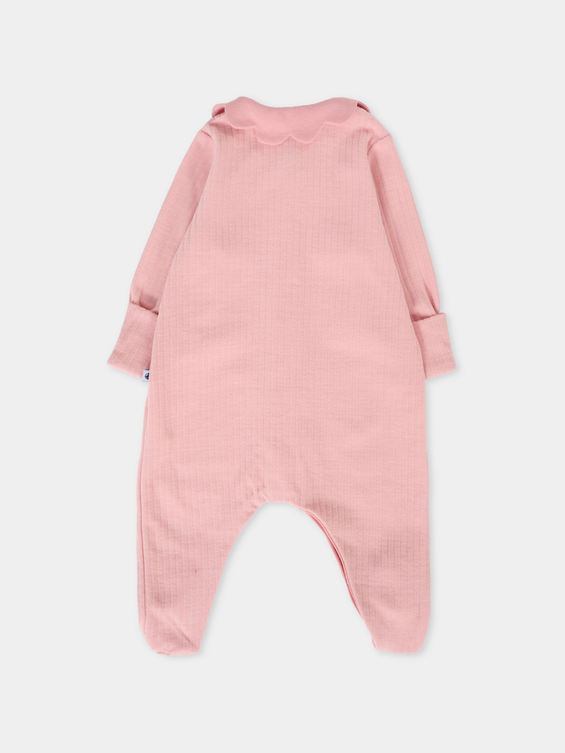 Tutina rosa per neonata con cuore,Petit Bateau,A0DQR 01