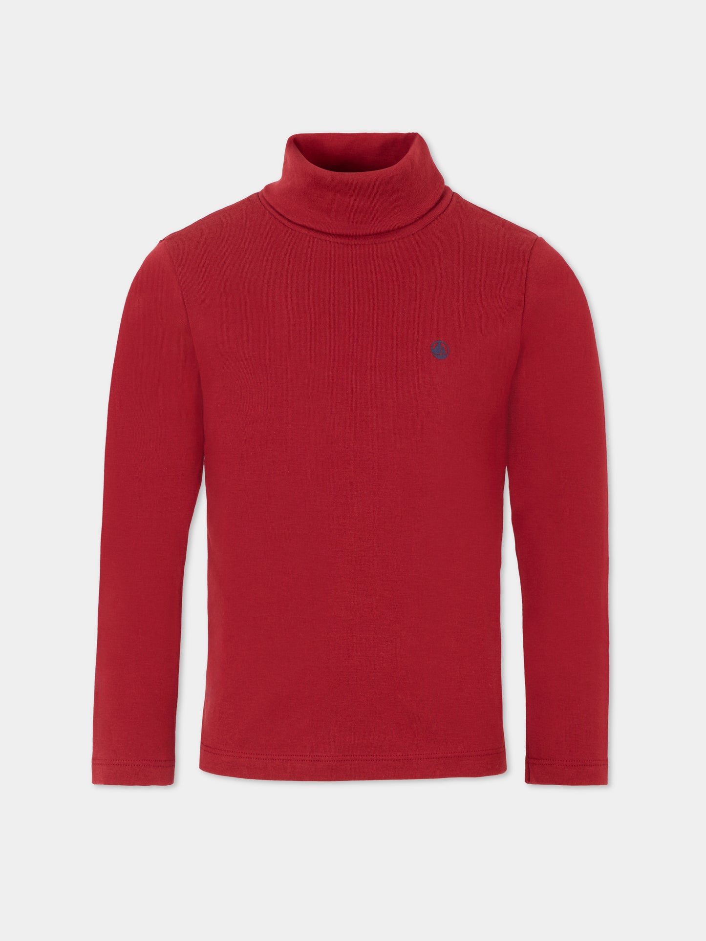 Dolcevita bordeaux per bambini con logo,Petit Bateau,A0EF5 67