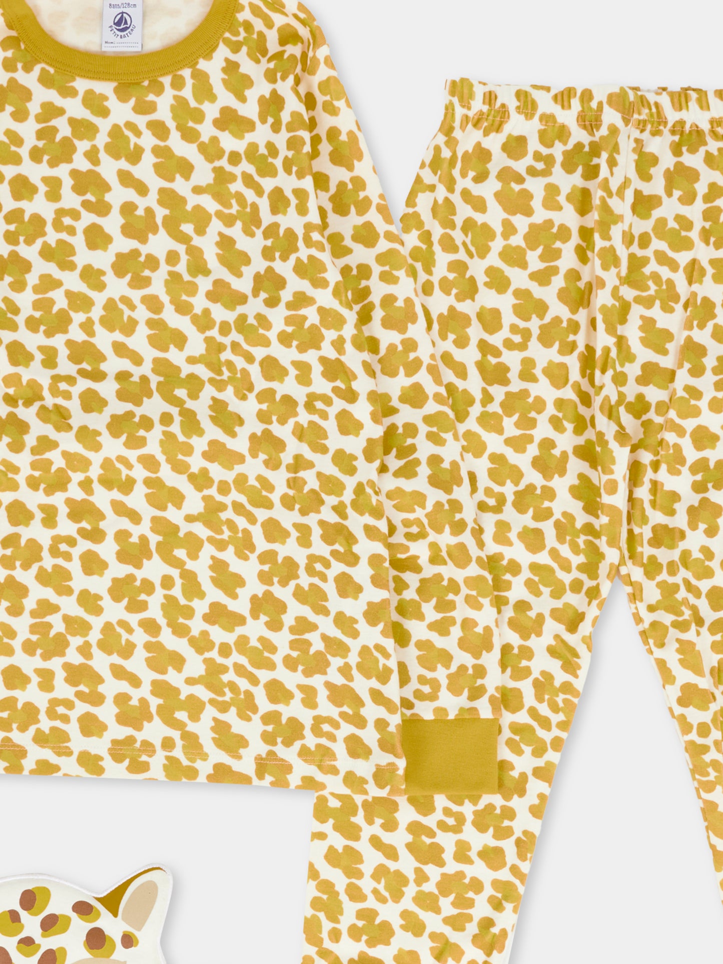 Pigiama giallo per bambini con maschera,Petit Bateau,A0DQV 01