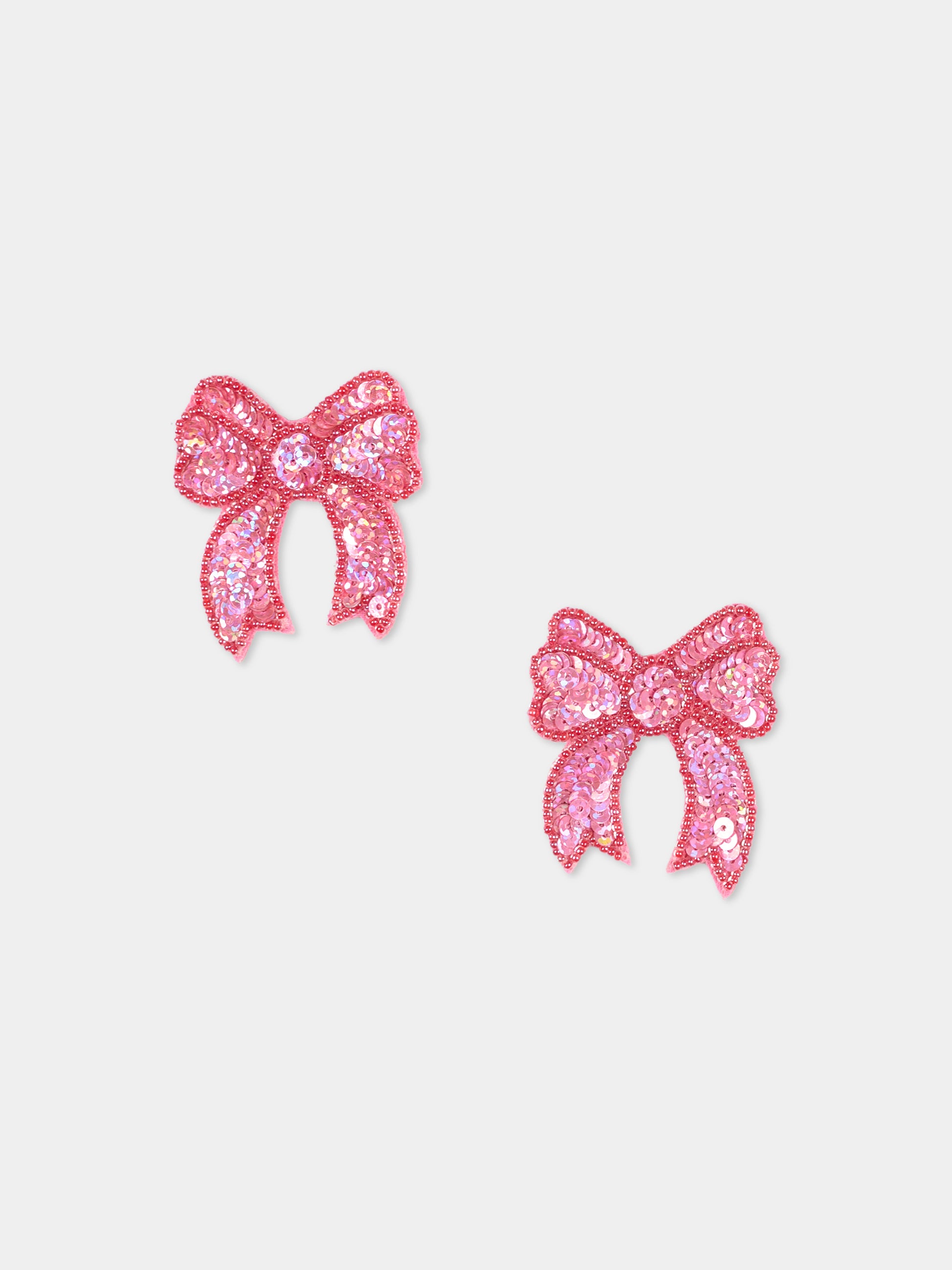 Set fermagli rosa per bambina con fiocco,Konges Sløjd,KS103649 RAPTURE ROSE