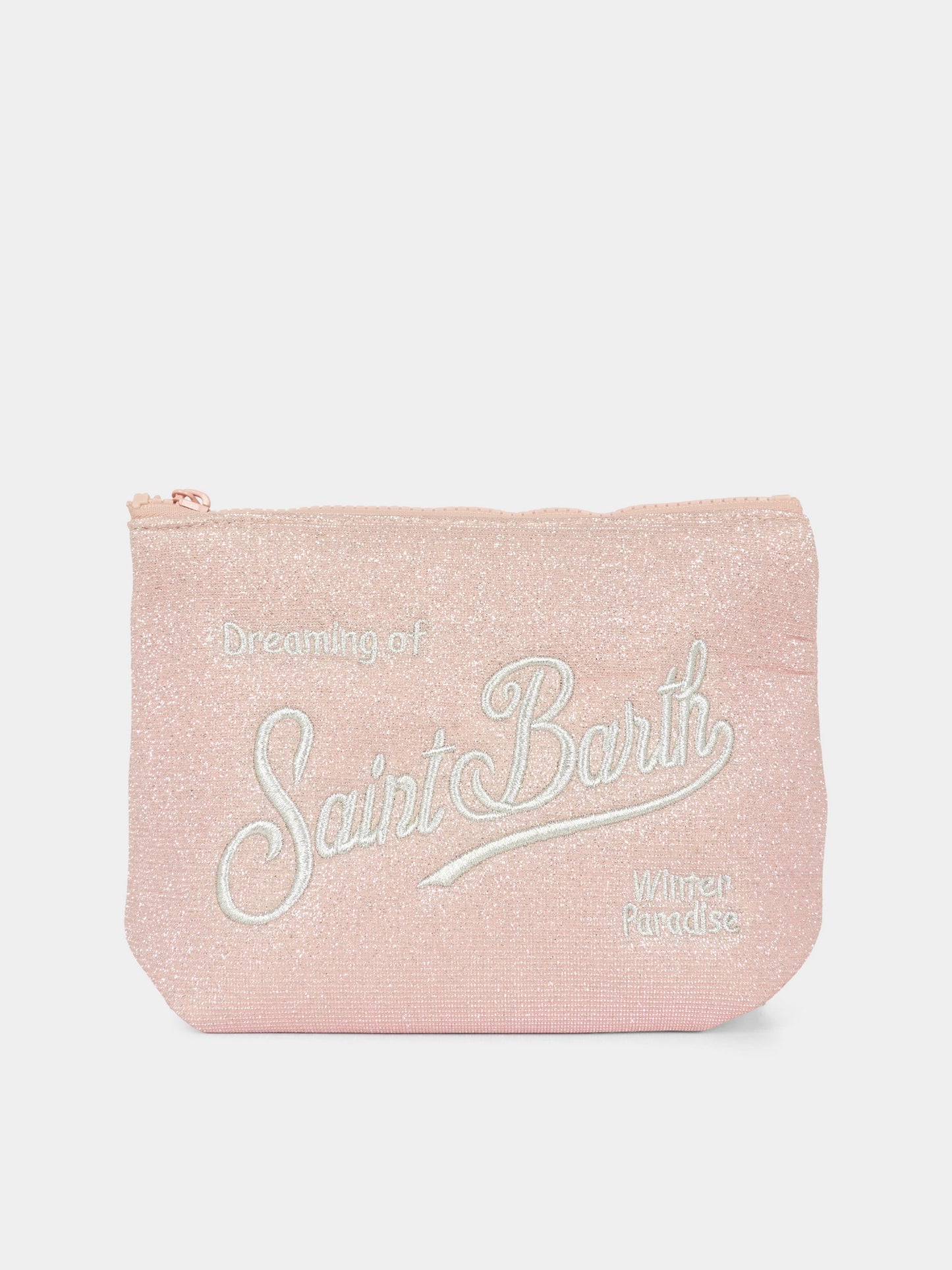 Pochette Aline rosa per bambina con logo e paillettes,Mc2 Saint Barth,ALI0026 - 00242I