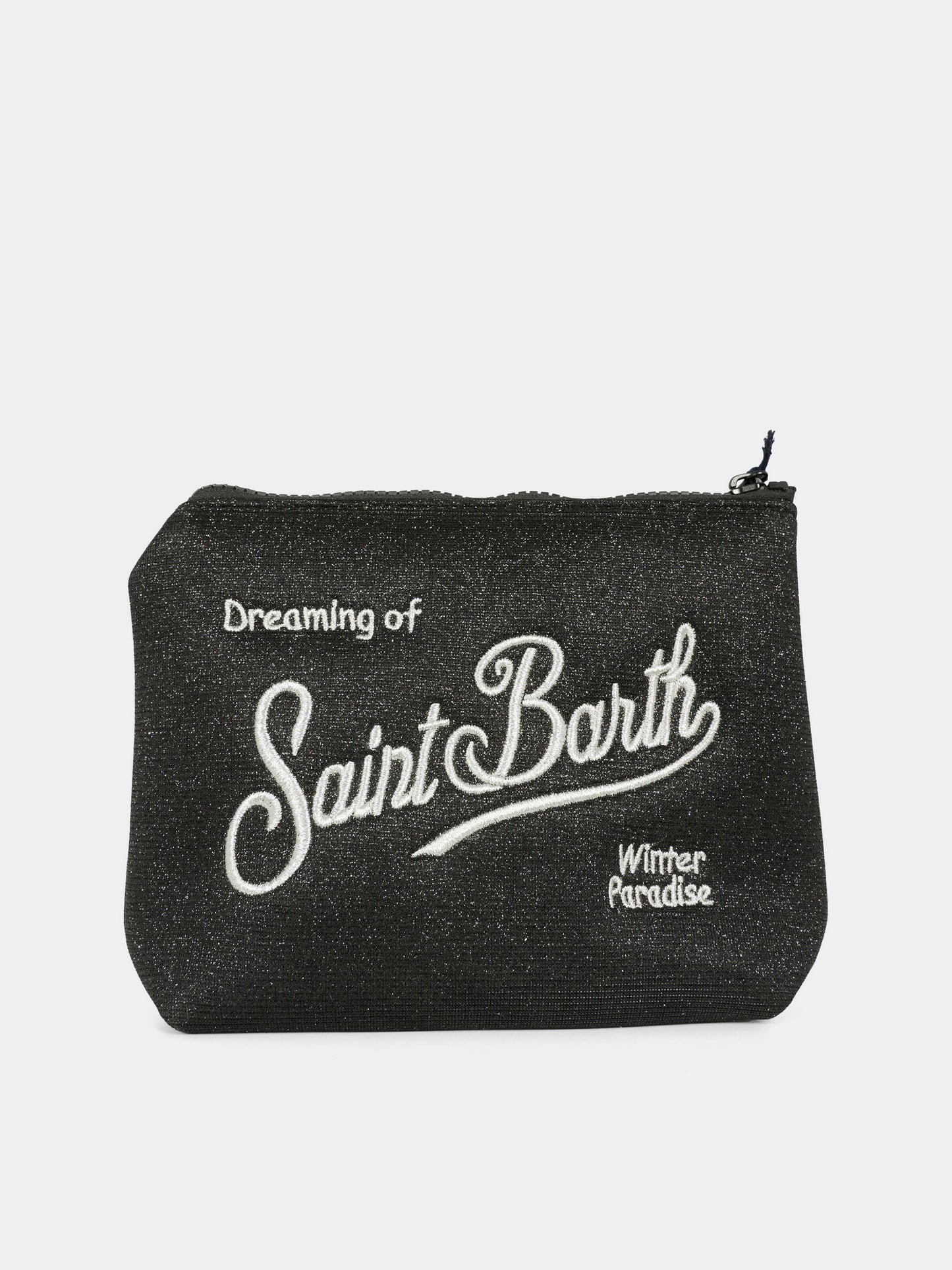 Pochette Aline nera per bambina con logo e paillettes,Mc2 Saint Barth,ALI0026 - 00207I