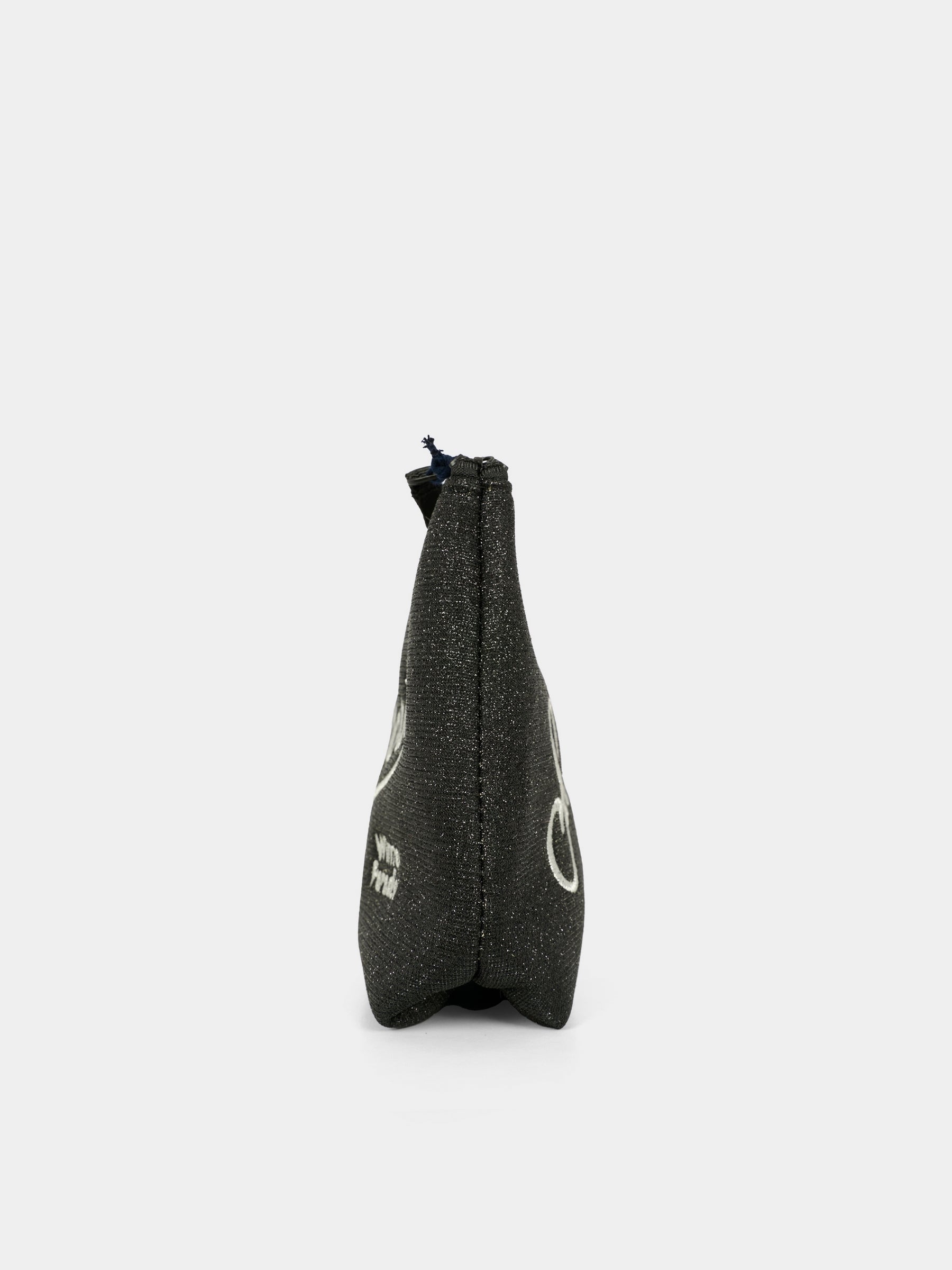 Pochette Aline nera per bambina con logo e paillettes,Mc2 Saint Barth,ALI0026 - 00207I