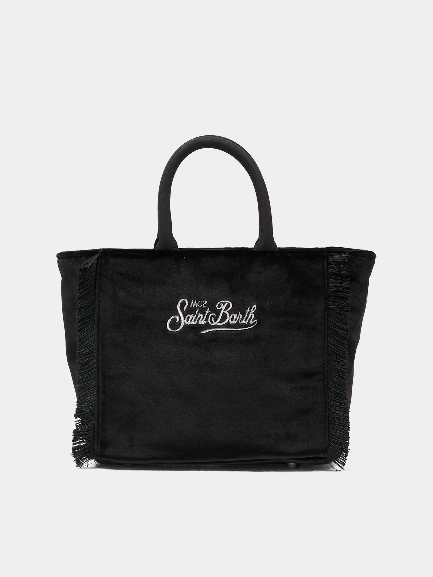 Borsa Vanity Mini nera per bambina con logo,Mc2 Saint Barth,VAMI027 - 00207I