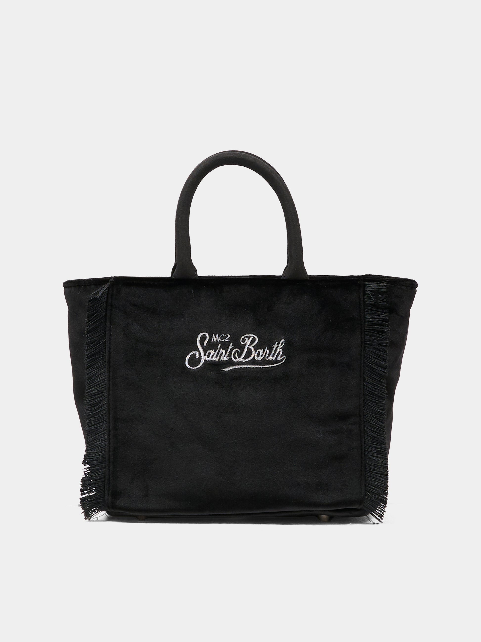 Borsa Vanity Mini nera per bambina con logo,Mc2 Saint Barth,VAMI027 - 00207I