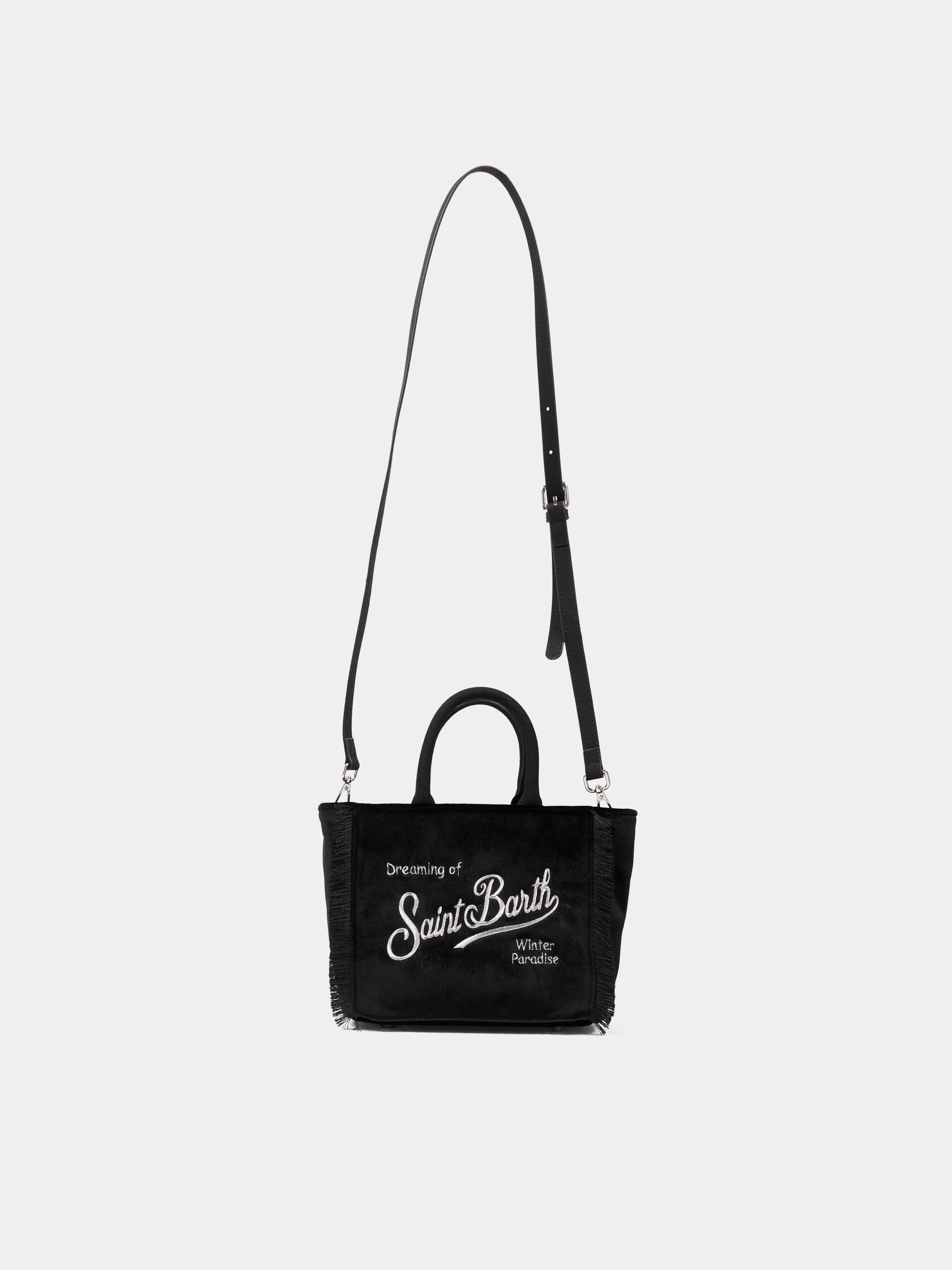 Borsa Vanity Mini nera per bambina con logo,Mc2 Saint Barth,VAMI027 - 00207I