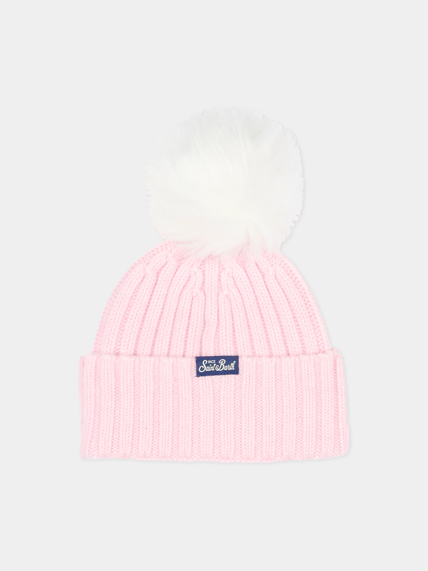 Berretto rosa per bambina con scritta,Mc2 Saint Barth,WENG007 - 02078I