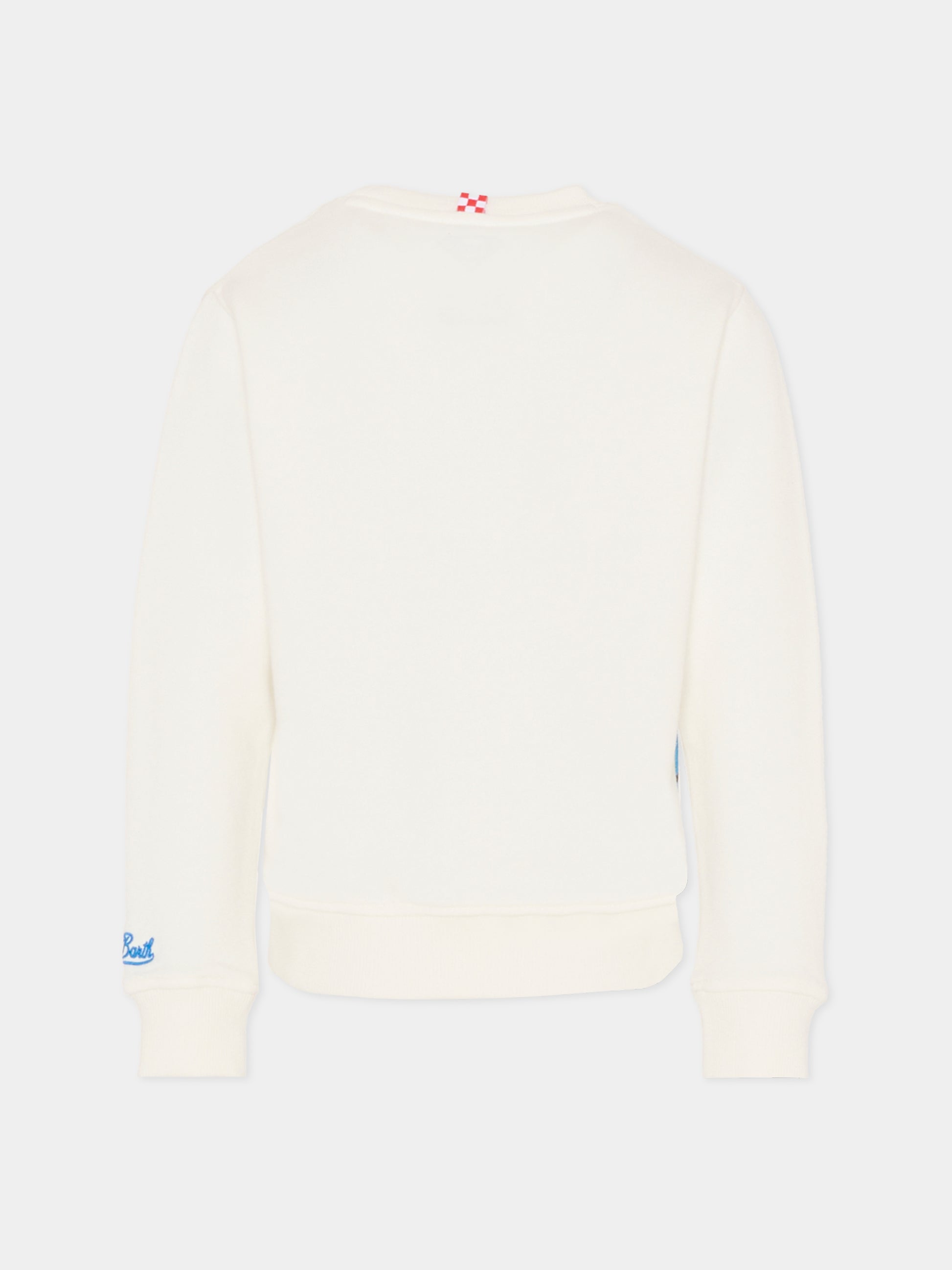 Felpa bianca per bambino con Superman,Mc2 Saint Barth,HUT0004 - 00530I