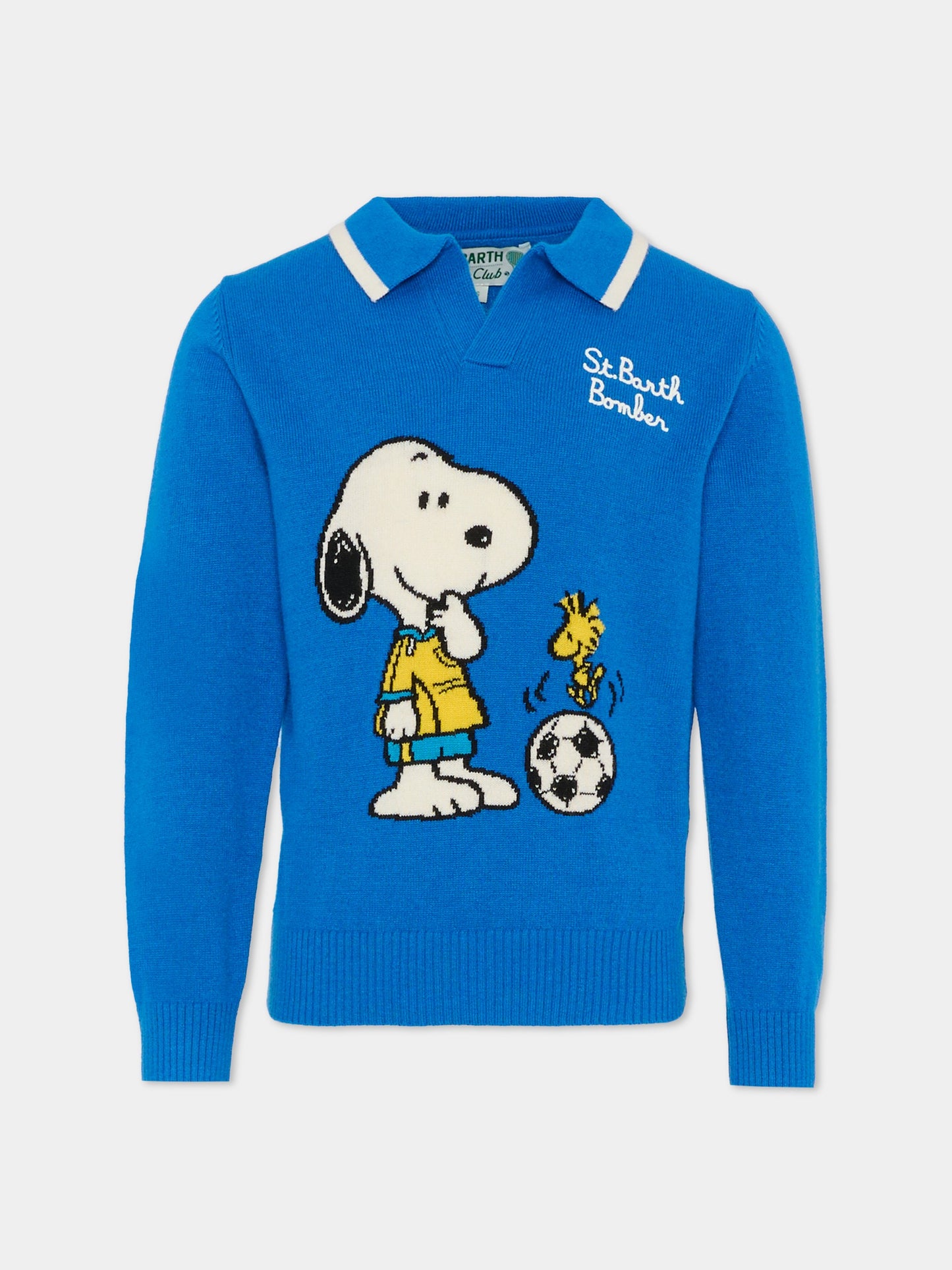 Polo blu per bambino con Snoopy,Mc2 Saint Barth,COVE001 - 00083I
