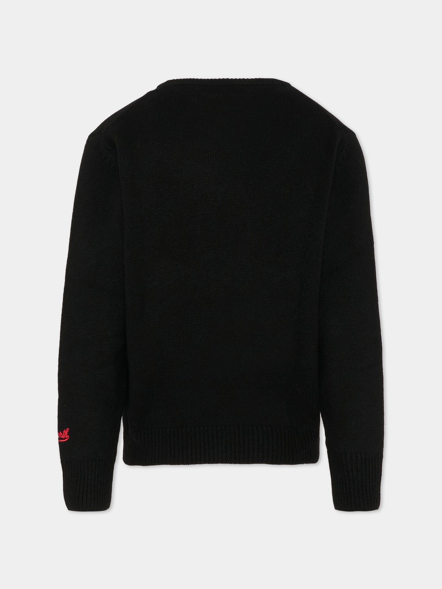 Maglione nero per bambino con Snoopy,Mc2 Saint Barth,DOU0001 - 00326I