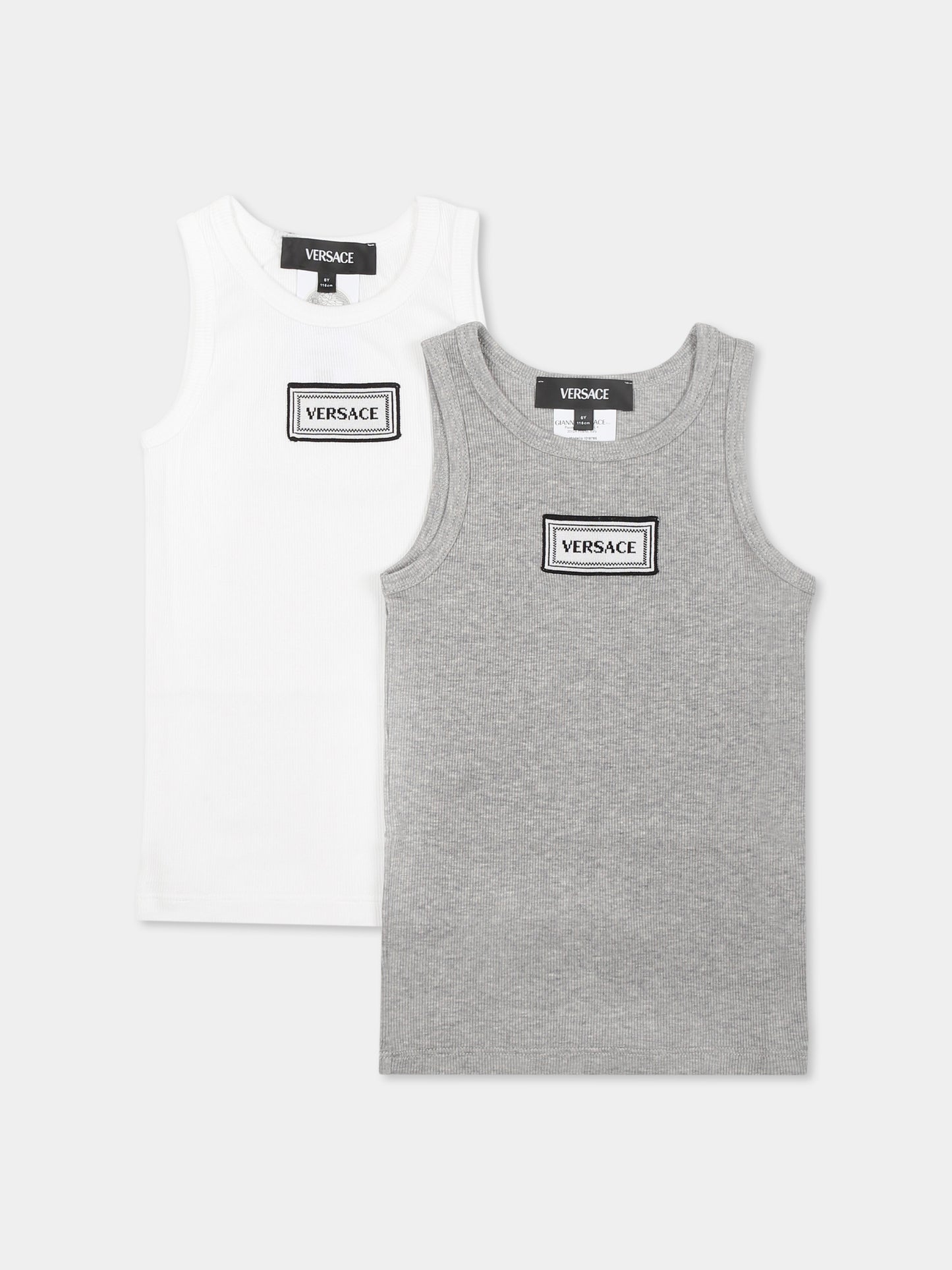 Set canotta multicolor per bambino con logo '90s vintage