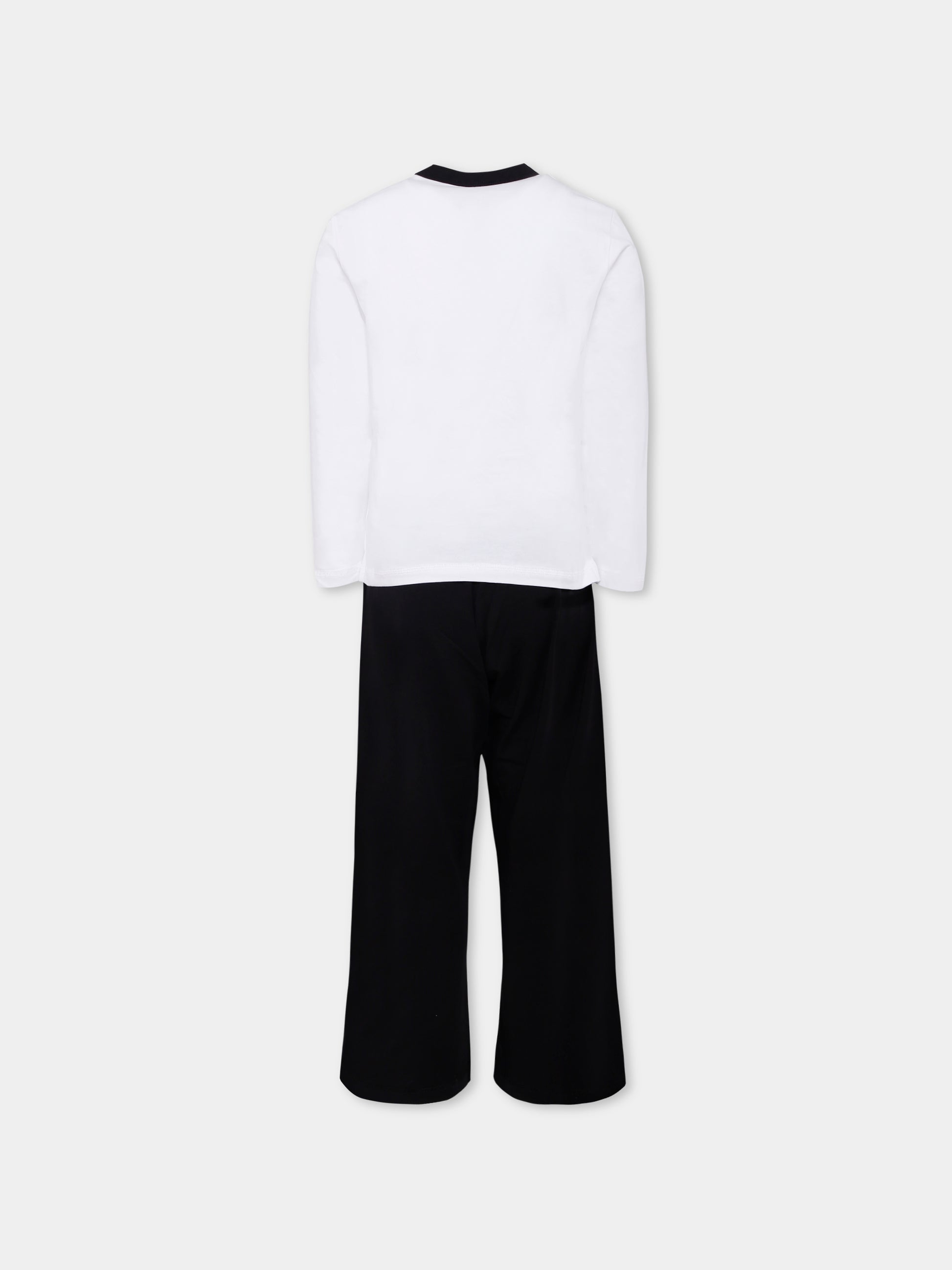 Pigiama nero per bambino con logo,Diesel,J02503-KYATR-K900E