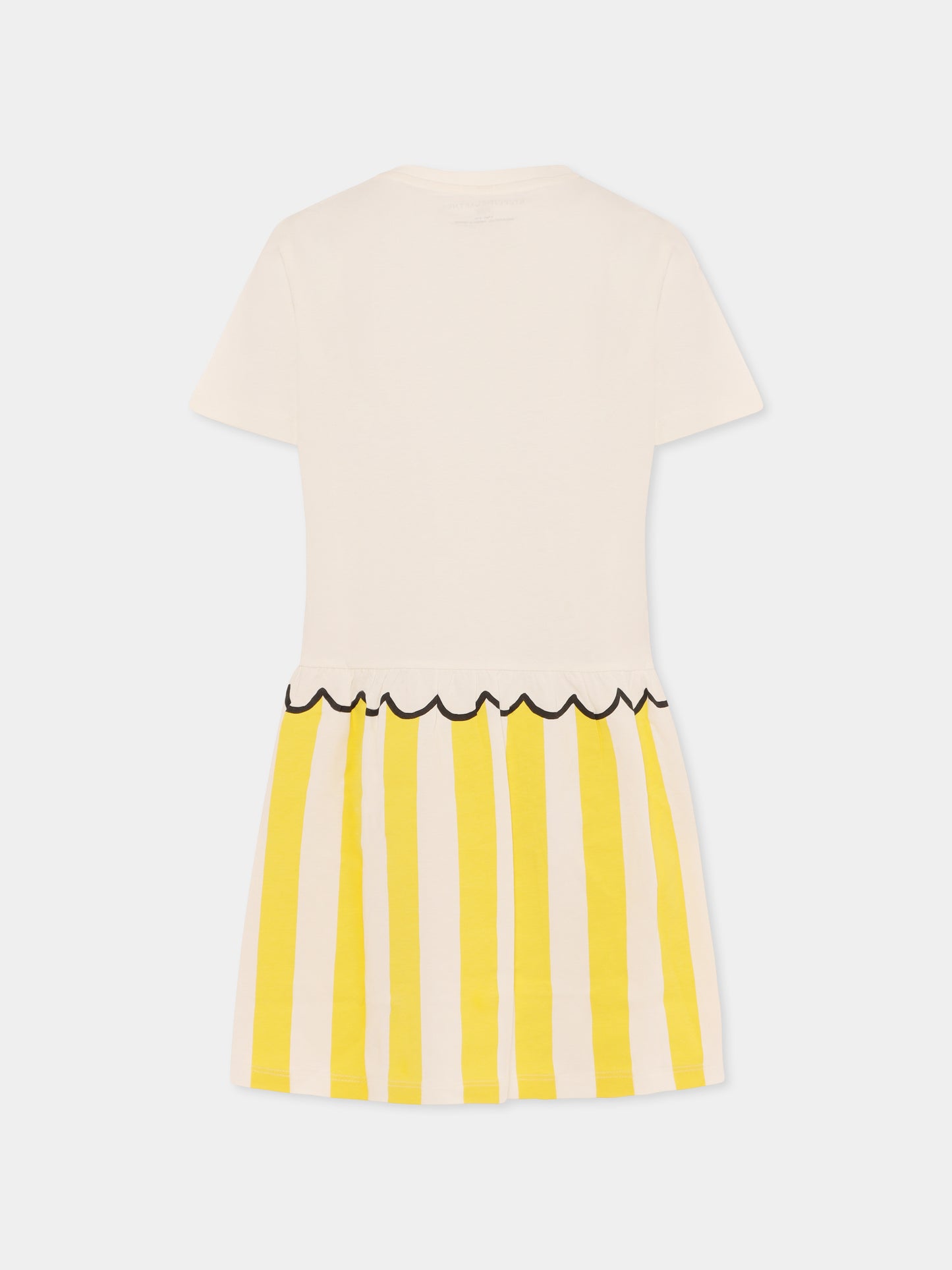 Vestito bianco per bambina con stampa limonata