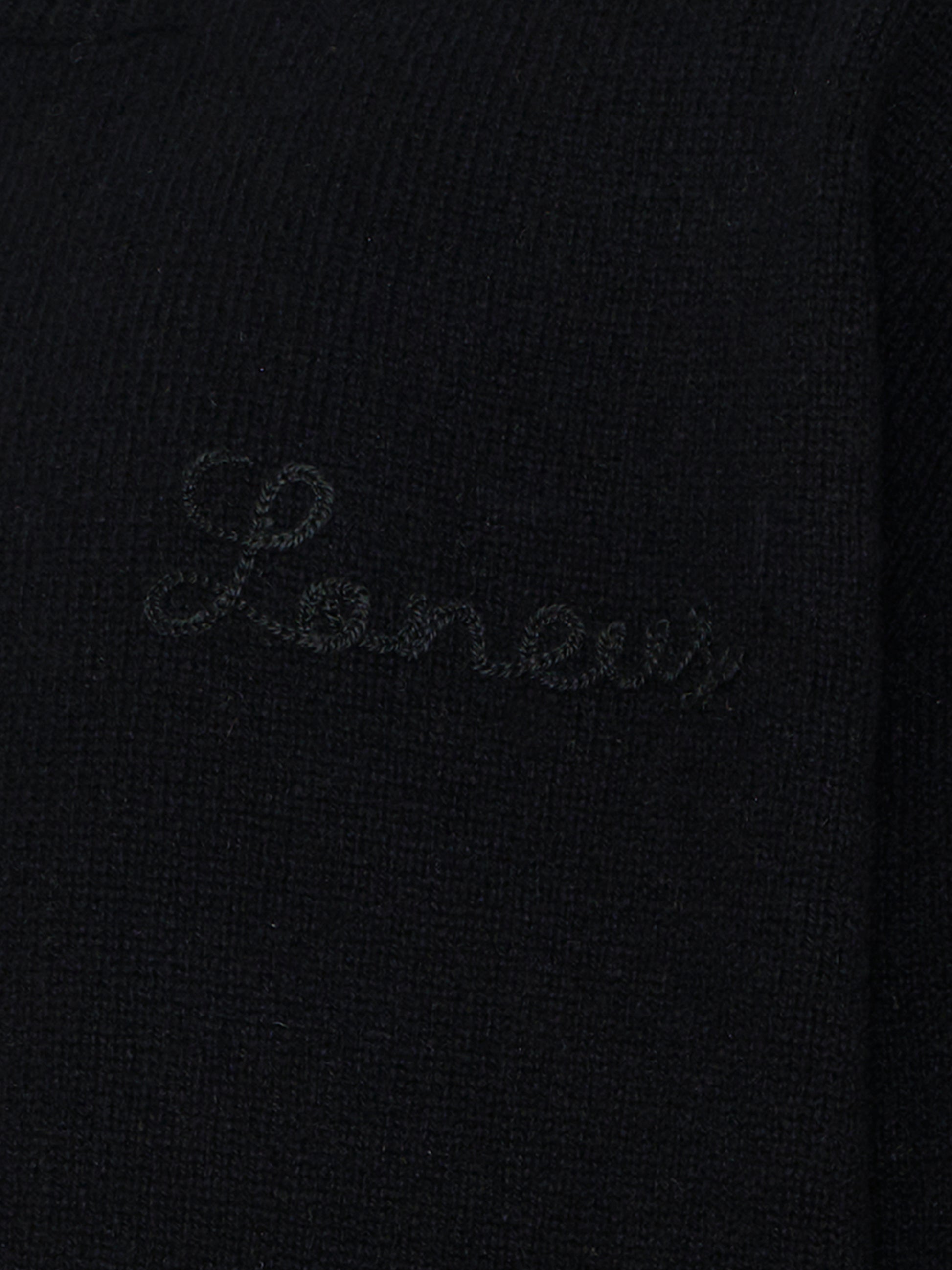 Maglione nero per bambini con logo,Laneus,F5LKJUJP033 110